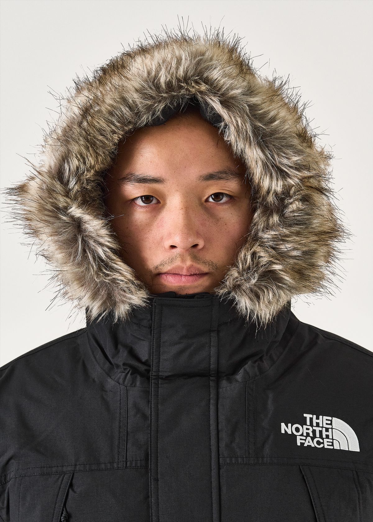 Removable faux-fur hood trim