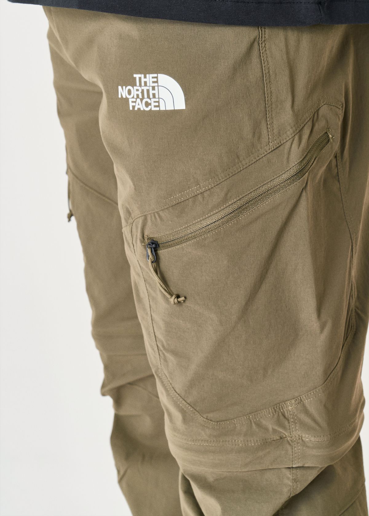 Zipped thigh pockets