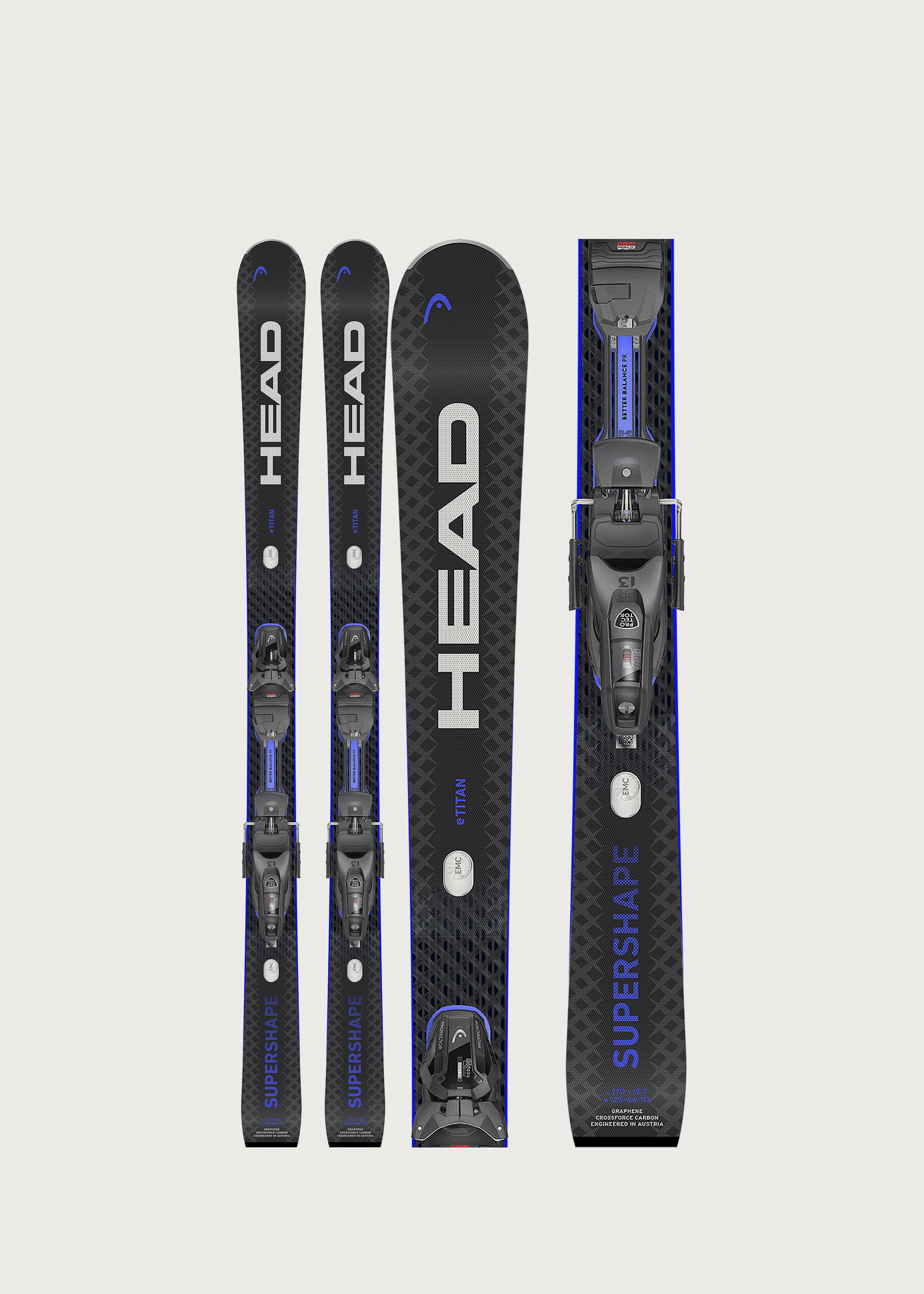 Head Supershape e-Titan SW Skis + Protector PR 13 GW Bindings