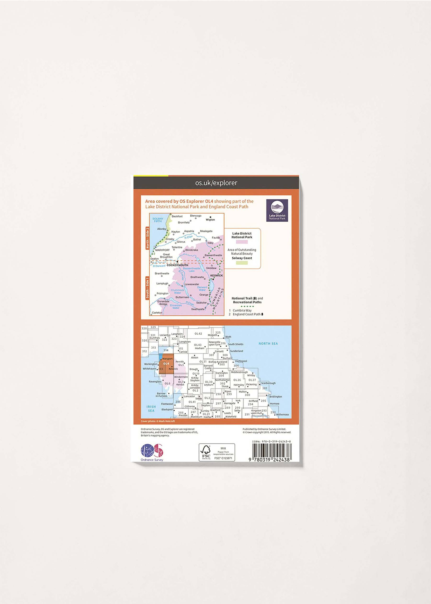 Image - 2 - The English Lakes - North Western Area - OS Explorer OL4 Map