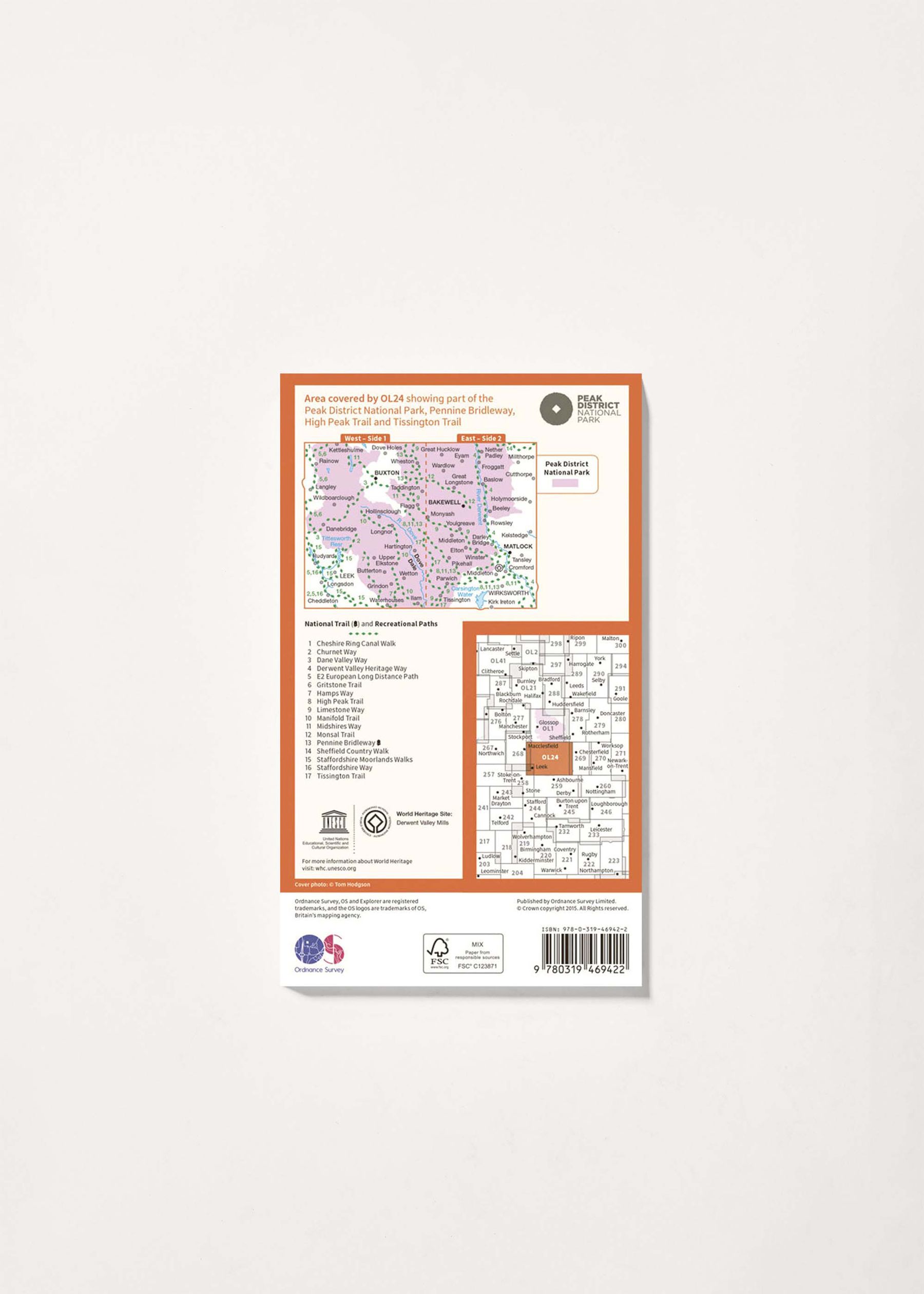 Image - 2 - The Peak District, White Peak Area - OS Explorer Active OL24 Map