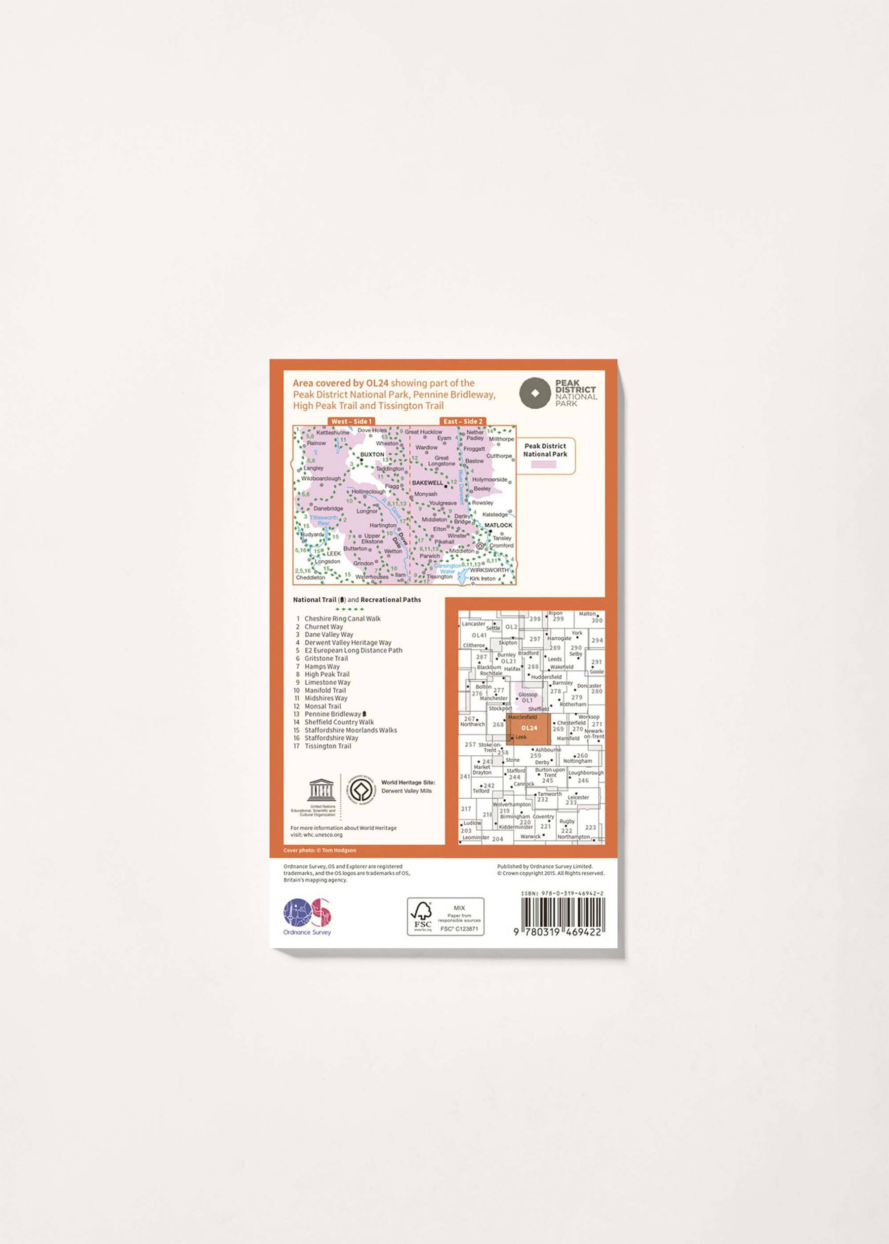 Image - 2 - The Peak District, White Peak Area - OS Explorer Active OL24 Map
