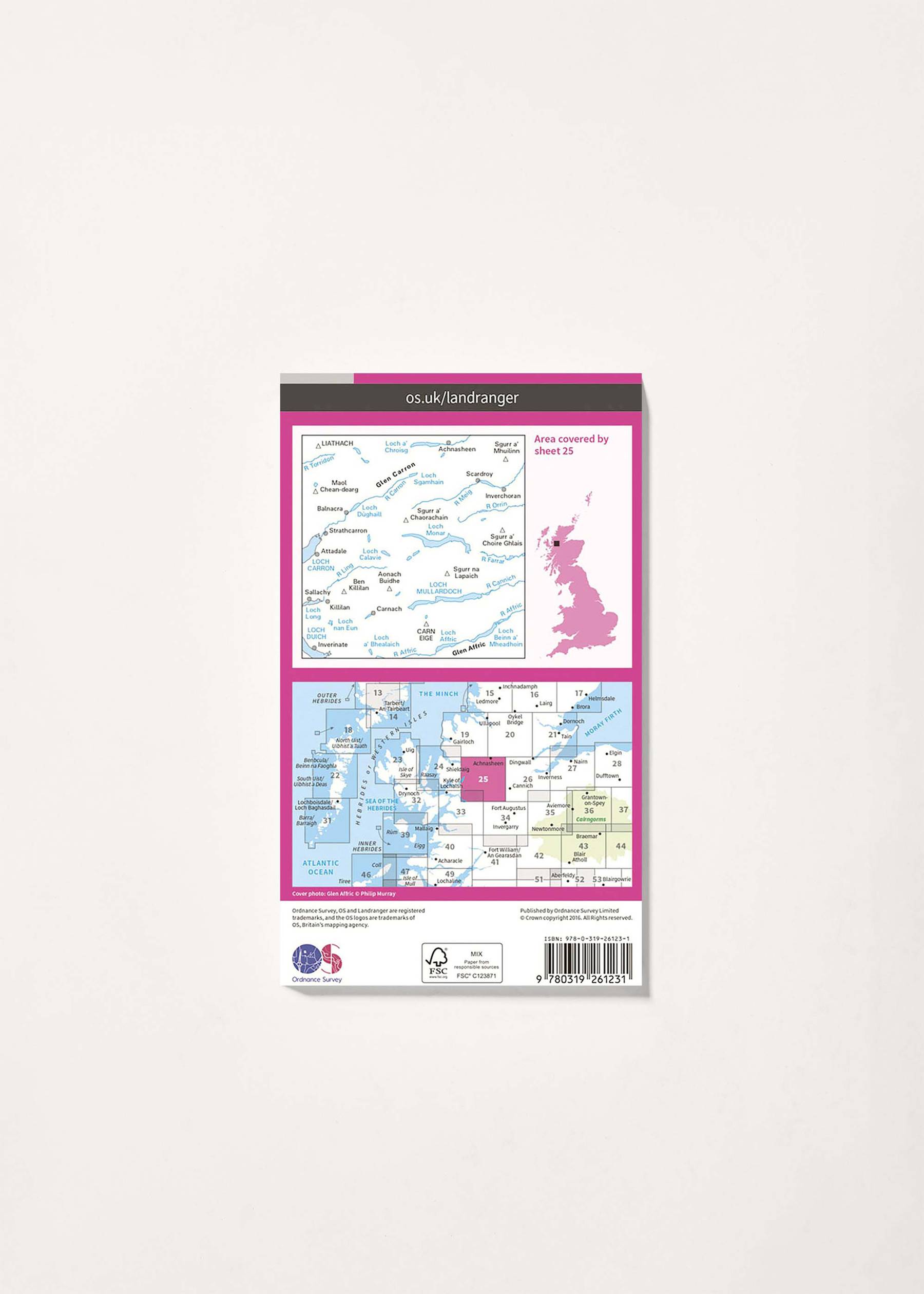 Image - 2 - Glen Carron & Glen Affric - Landranger 25 Map