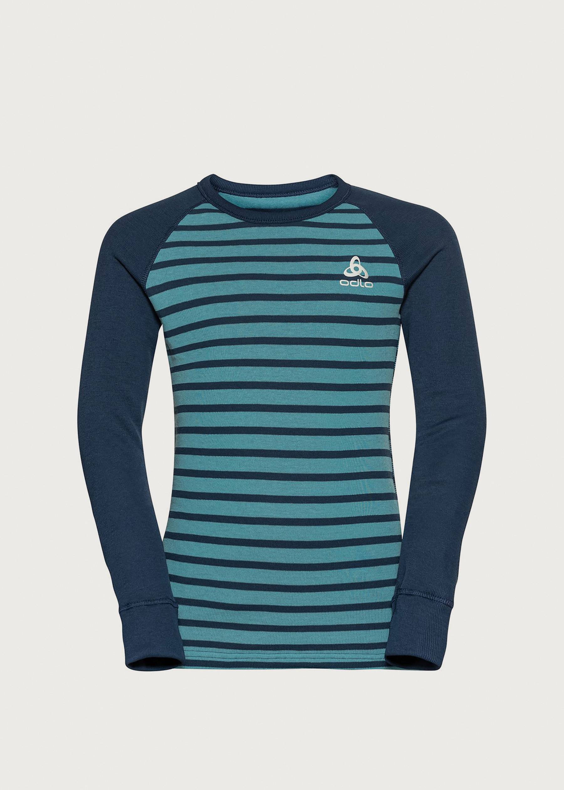 Image - 3 - Active Warm Eco Stripe Kids' Long Sleeve Crew Neck