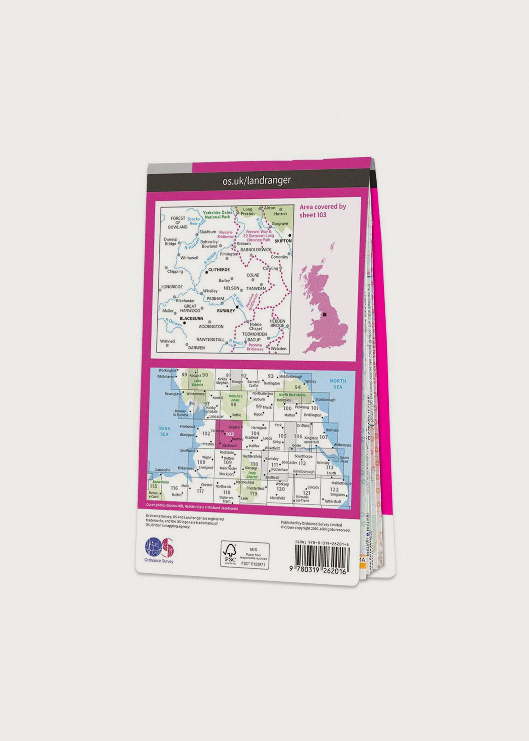 Image - 2 - Blackburn, Burnley, Clitheroe & Skipton - Landranger 103 Map