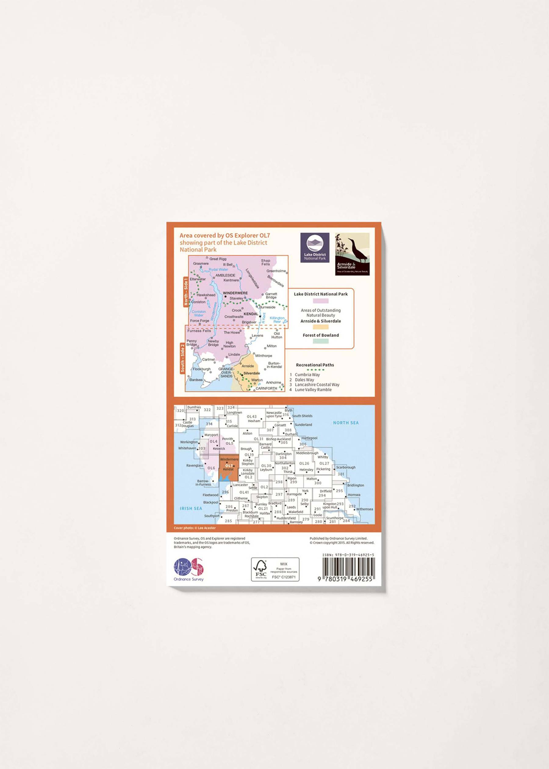 Image - 2 - The English Lakes - South Eastern Area - OS Explorer Active OL7 Map