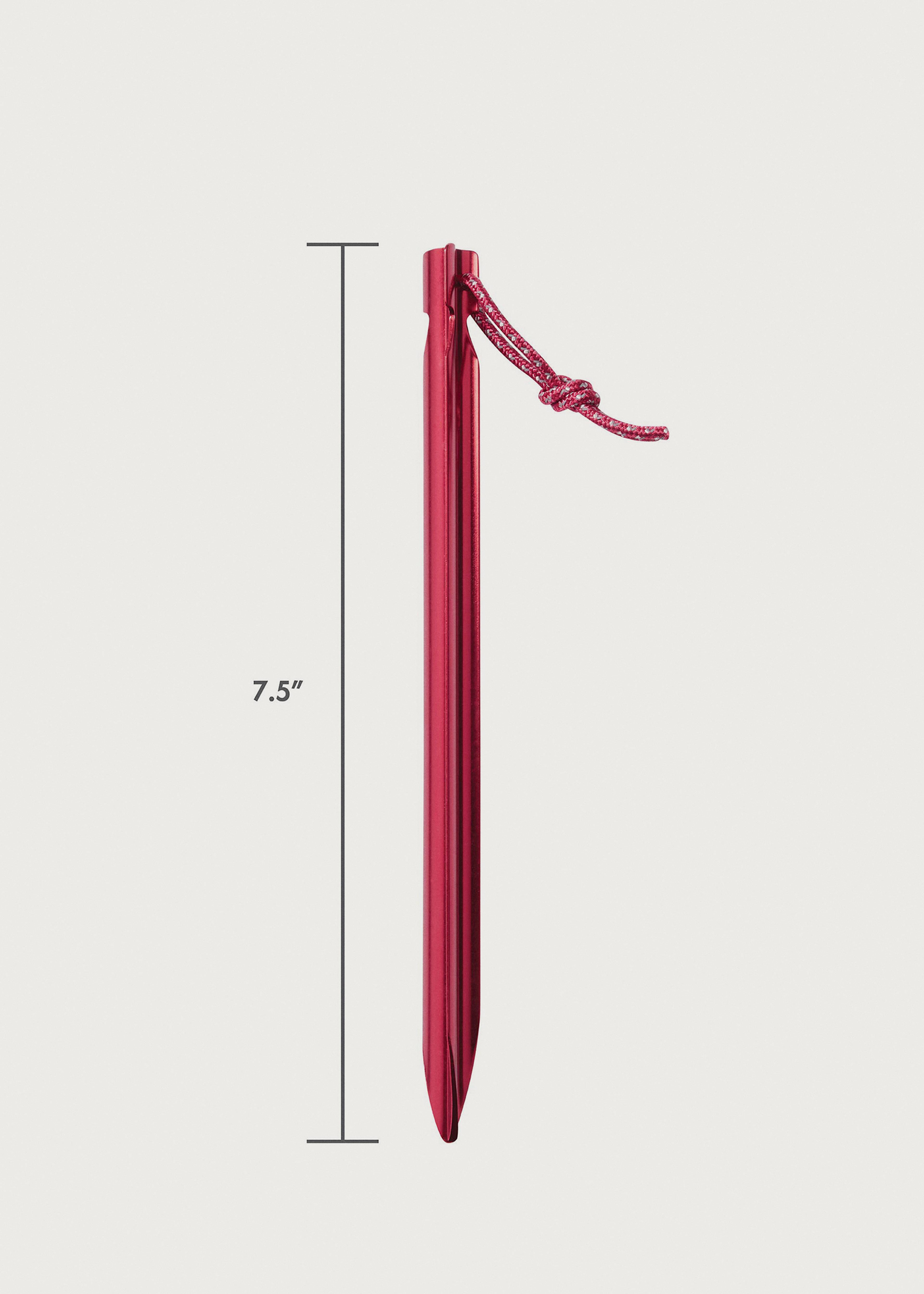モス　Ground Hog Ⅱ Stake Kit サイズ:19cm 8本入 MSR Groundhog Stakes - 6pk