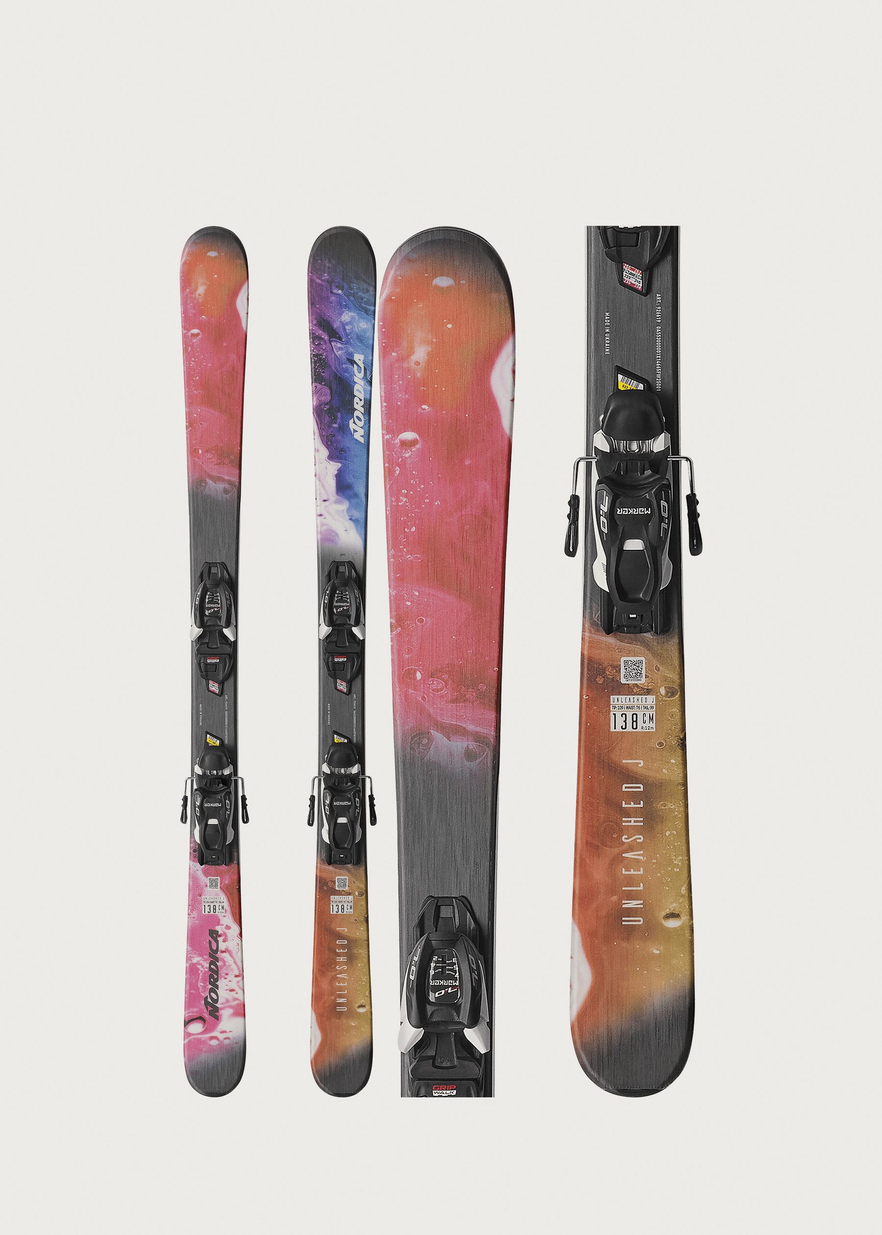 Image - 1 - Unleashed JR Skis + 4.5 FDT Bindings