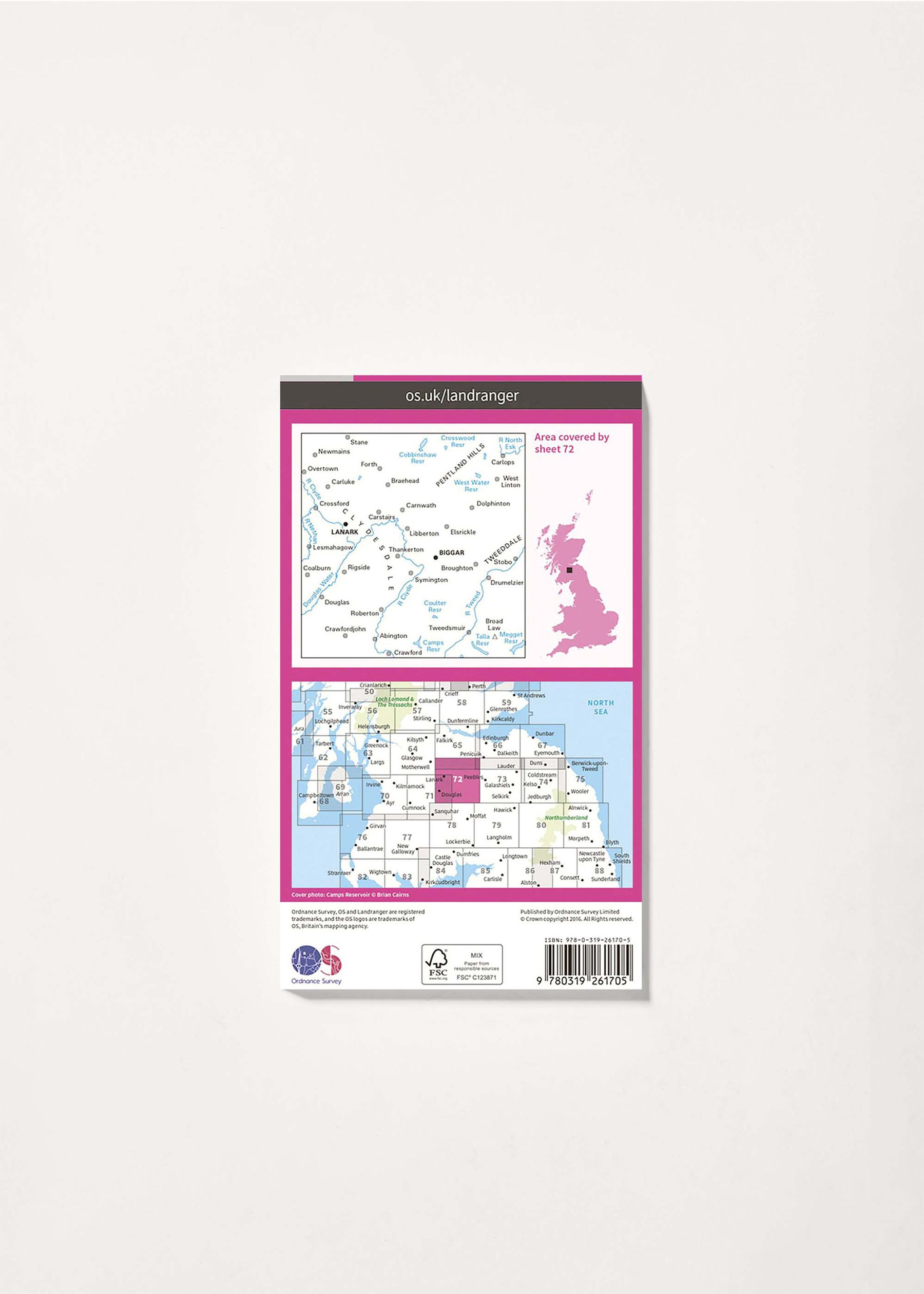 Image - 2 - Upper Clyde Valley, Biggar & Lanark - Landranger 72 Map