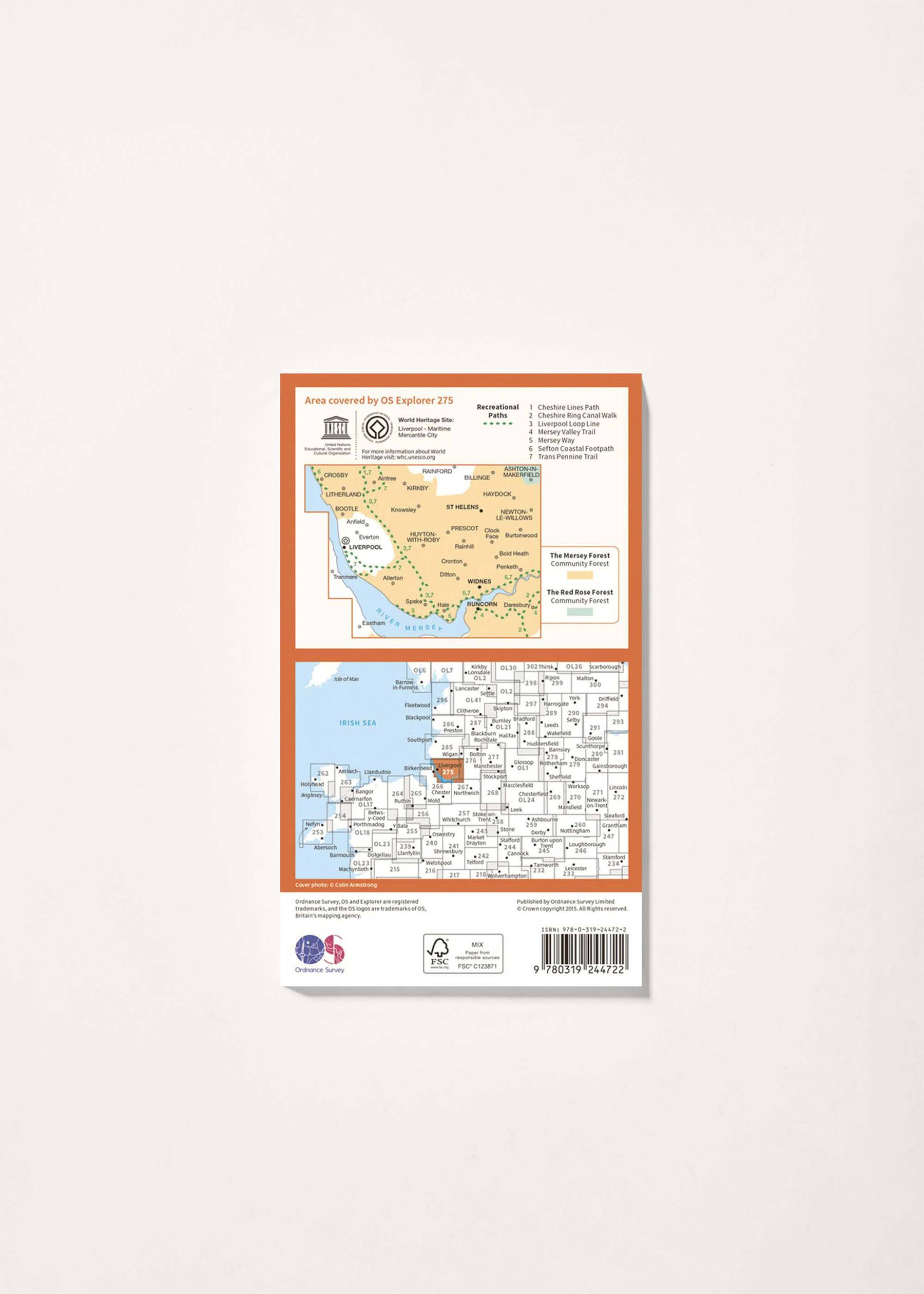 Image - 2 - Liverpool, St Helens, Widnes & Runcorn - OS Explorer 275 Map