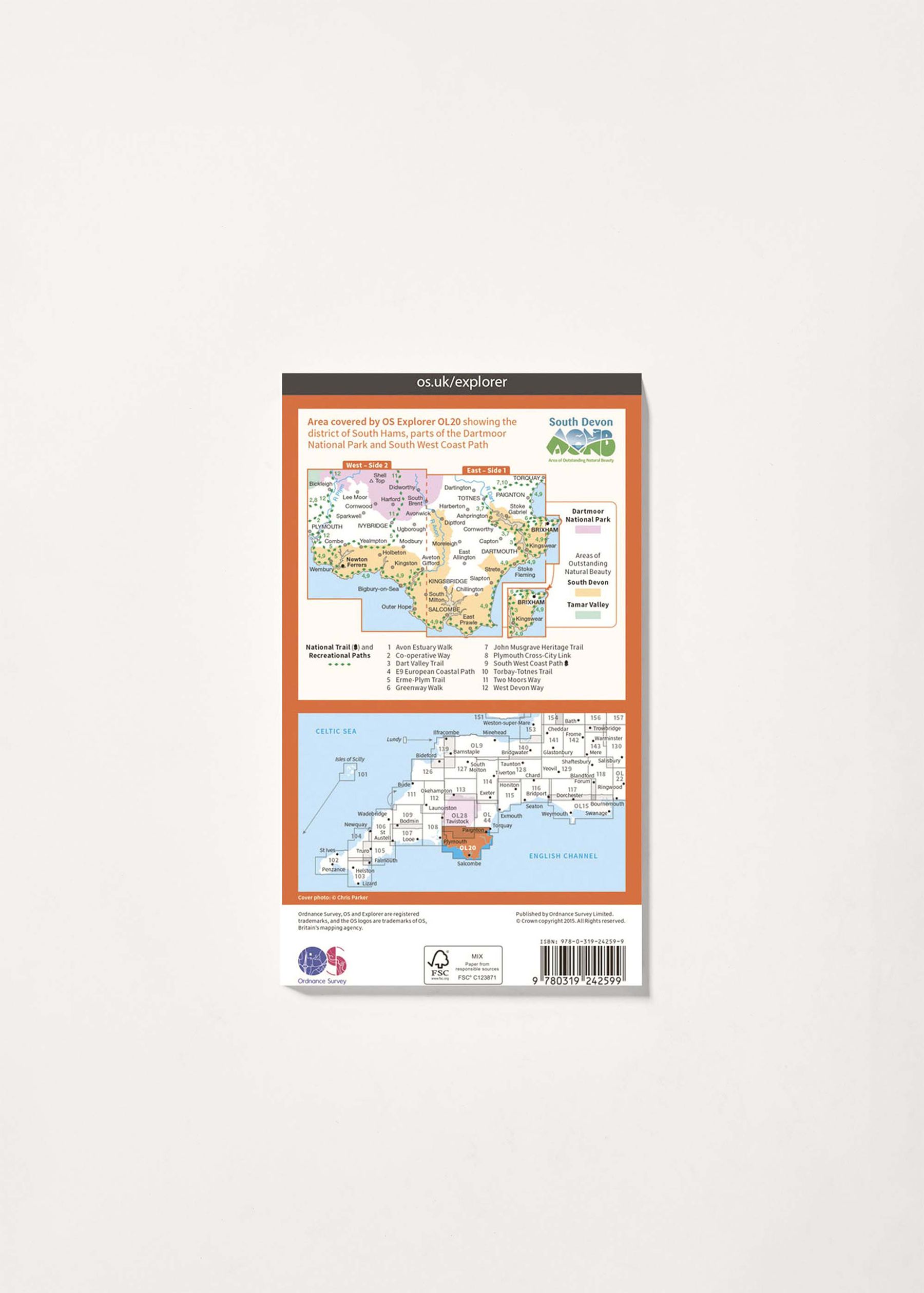 Image - 2 - South Devon, Brixham to Newton Ferrers - OS Explorer OL20 Map