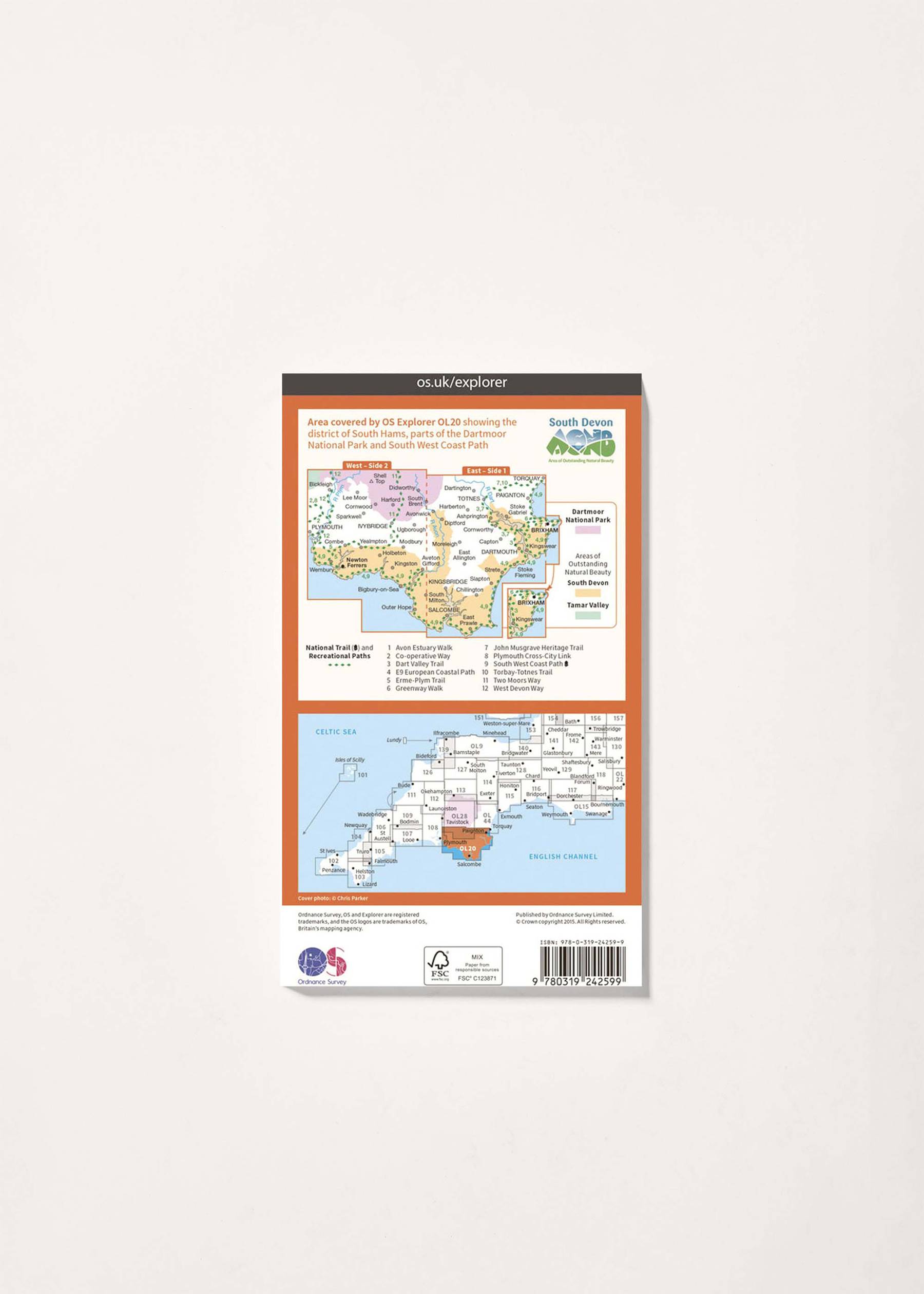 Image - 2 - South Devon, Brixham to Newton Ferrers - OS Explorer OL20 Map