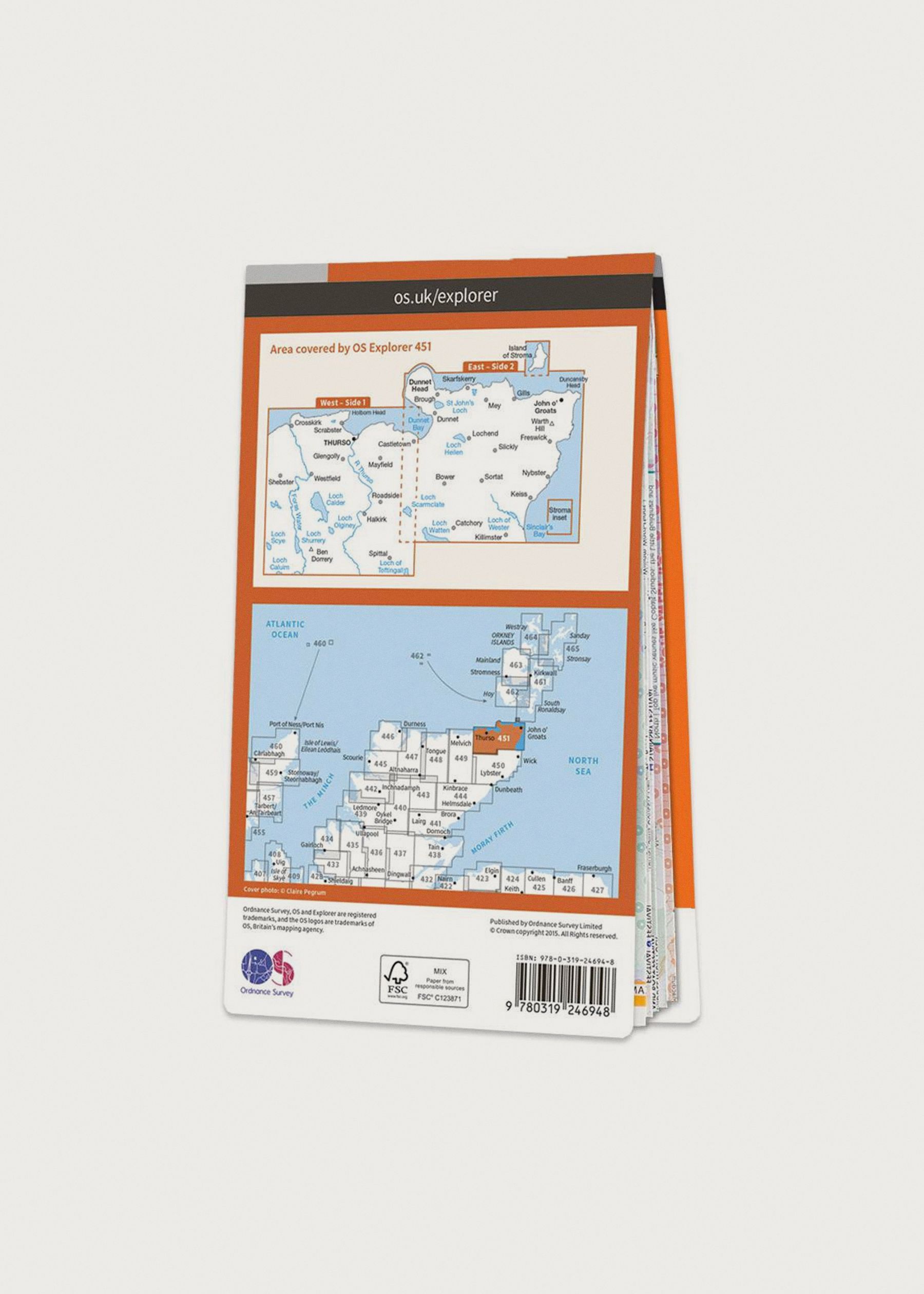 Image - 2 - Thurso & John O'Groats - OS Explorer Active 451 Map