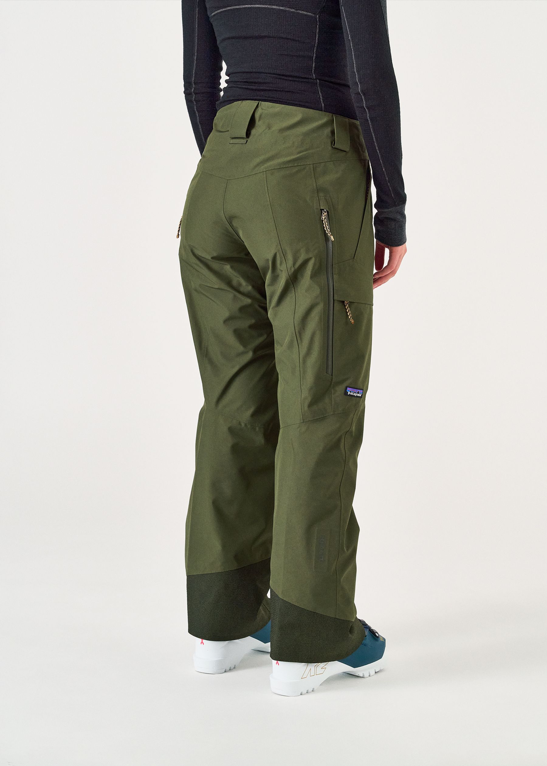 Patagonia スノーパンツ レディース XS オリーブ GOTE-TEX Patagonia Storm Shift GORE-TEX Pants