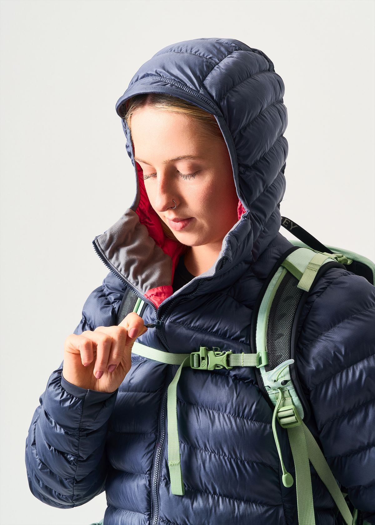 Elasticated insulated hood