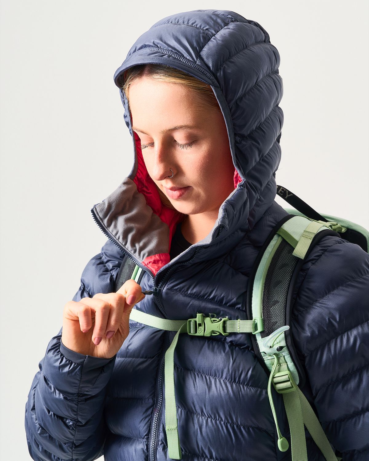 Elasticated insulated hood