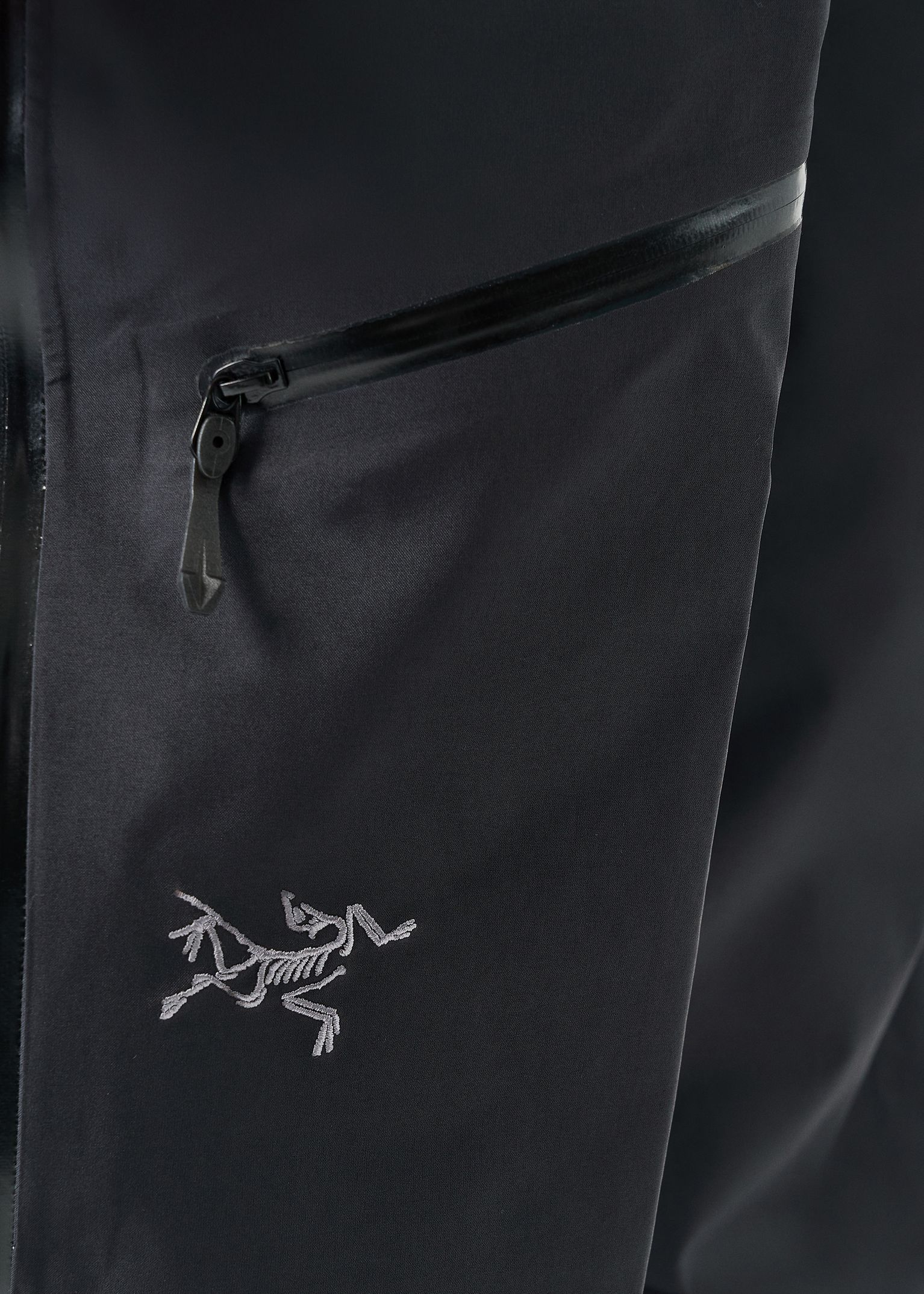 Zipped thigh pocket