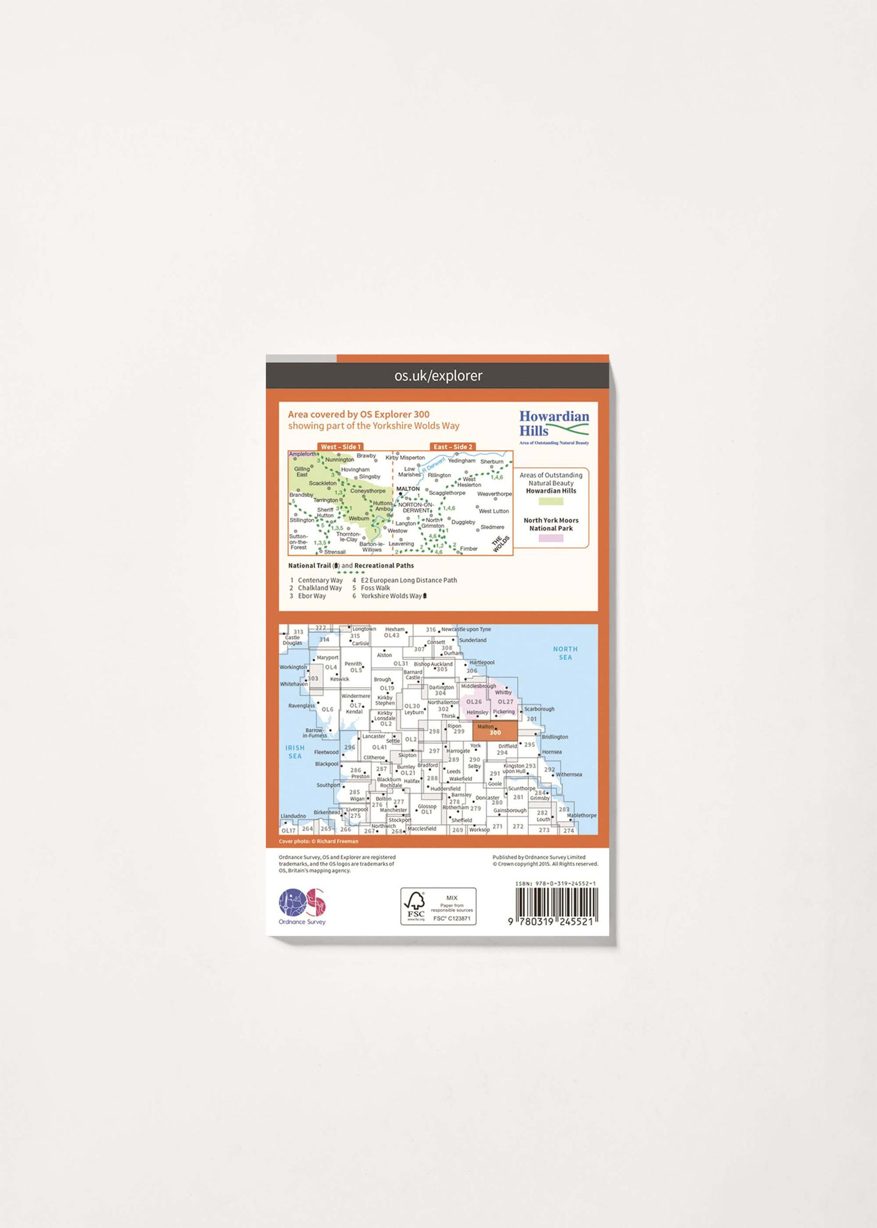 Image - 2 - Howardian Hills & Malton - OS Explorer 300 Map