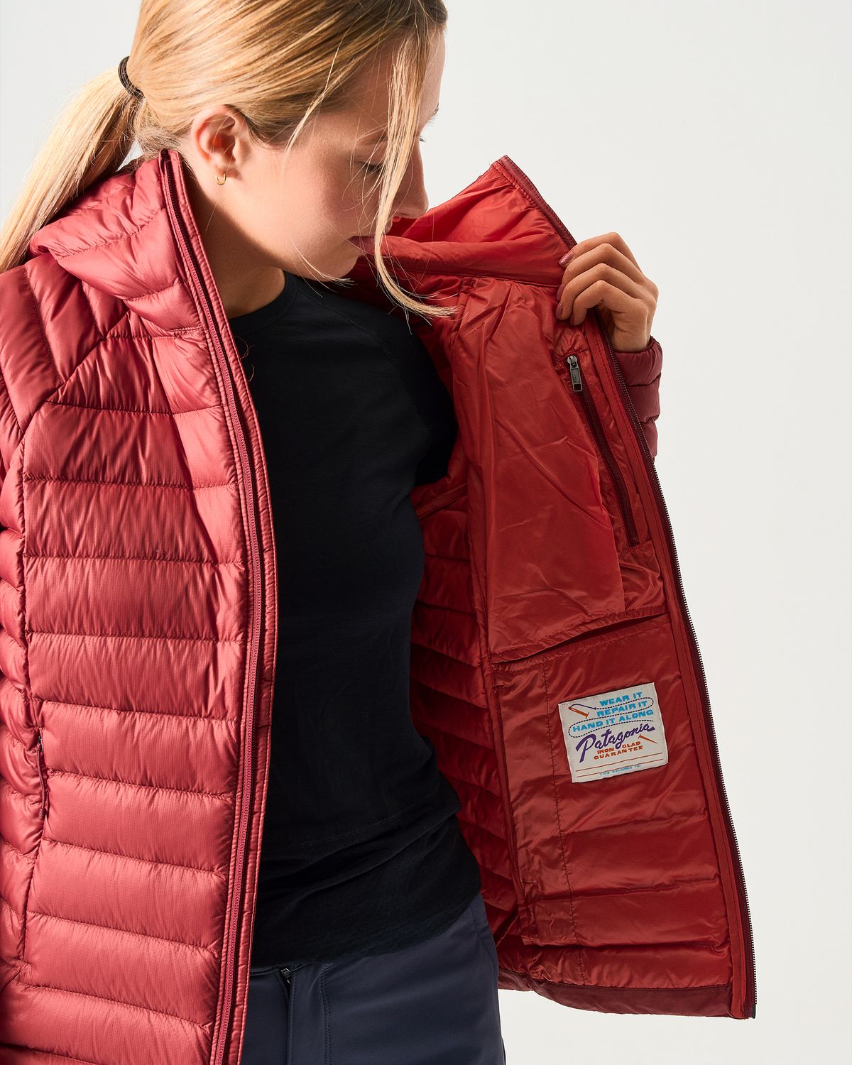  Internal zipped chest pocket 