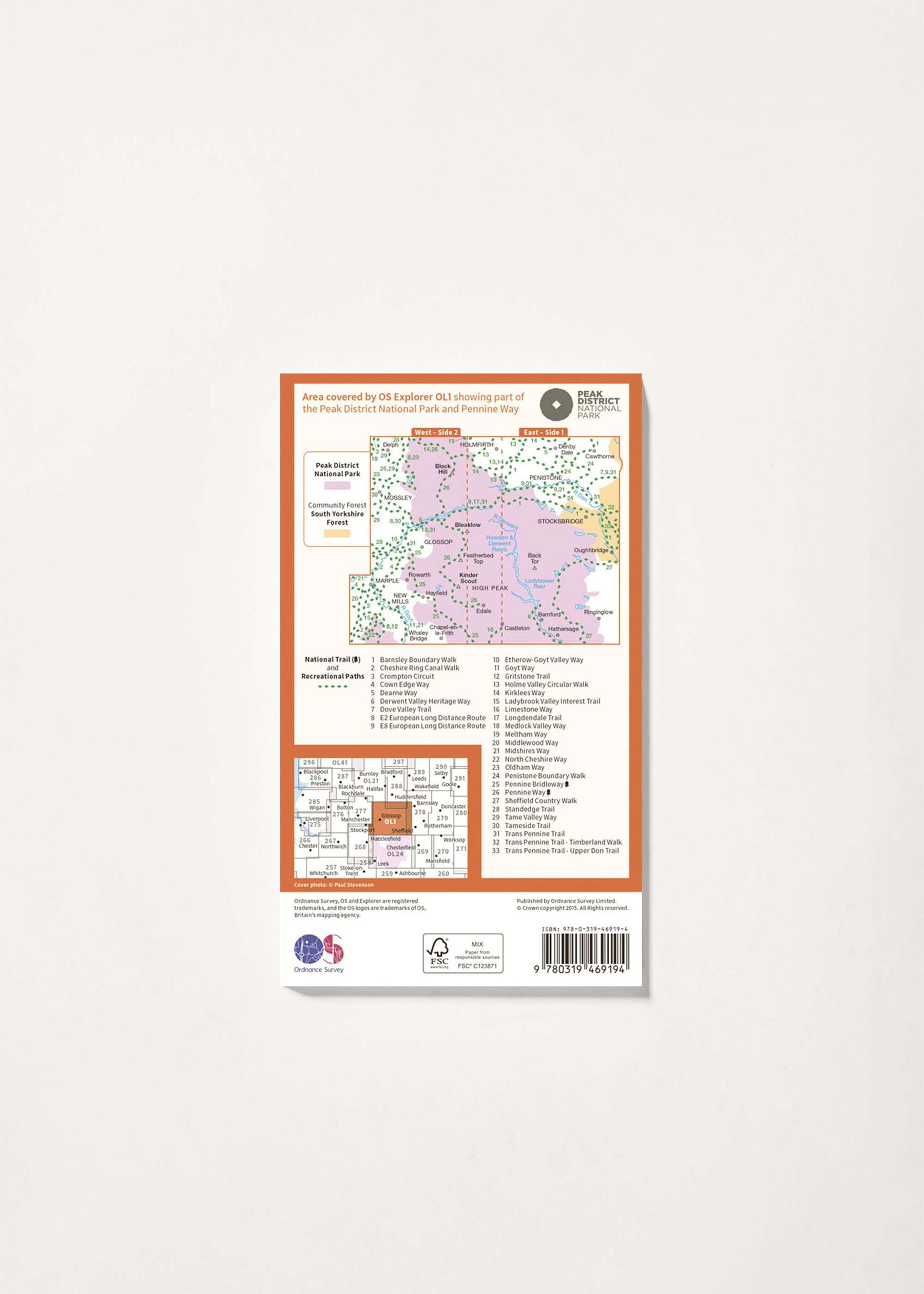 Image - 2 - The Peak District - Dark Peak Area - OS Explorer Active OL1 Map