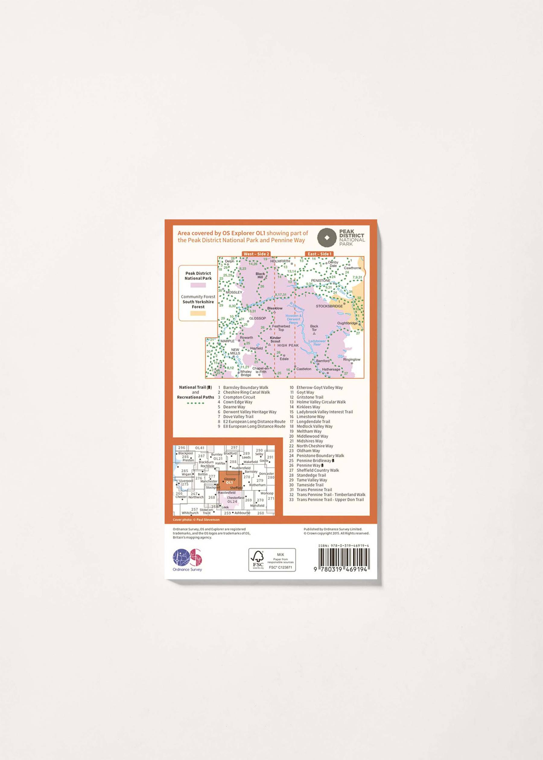 Image - 2 - The Peak District - Dark Peak Area - OS Explorer Active OL1 Map