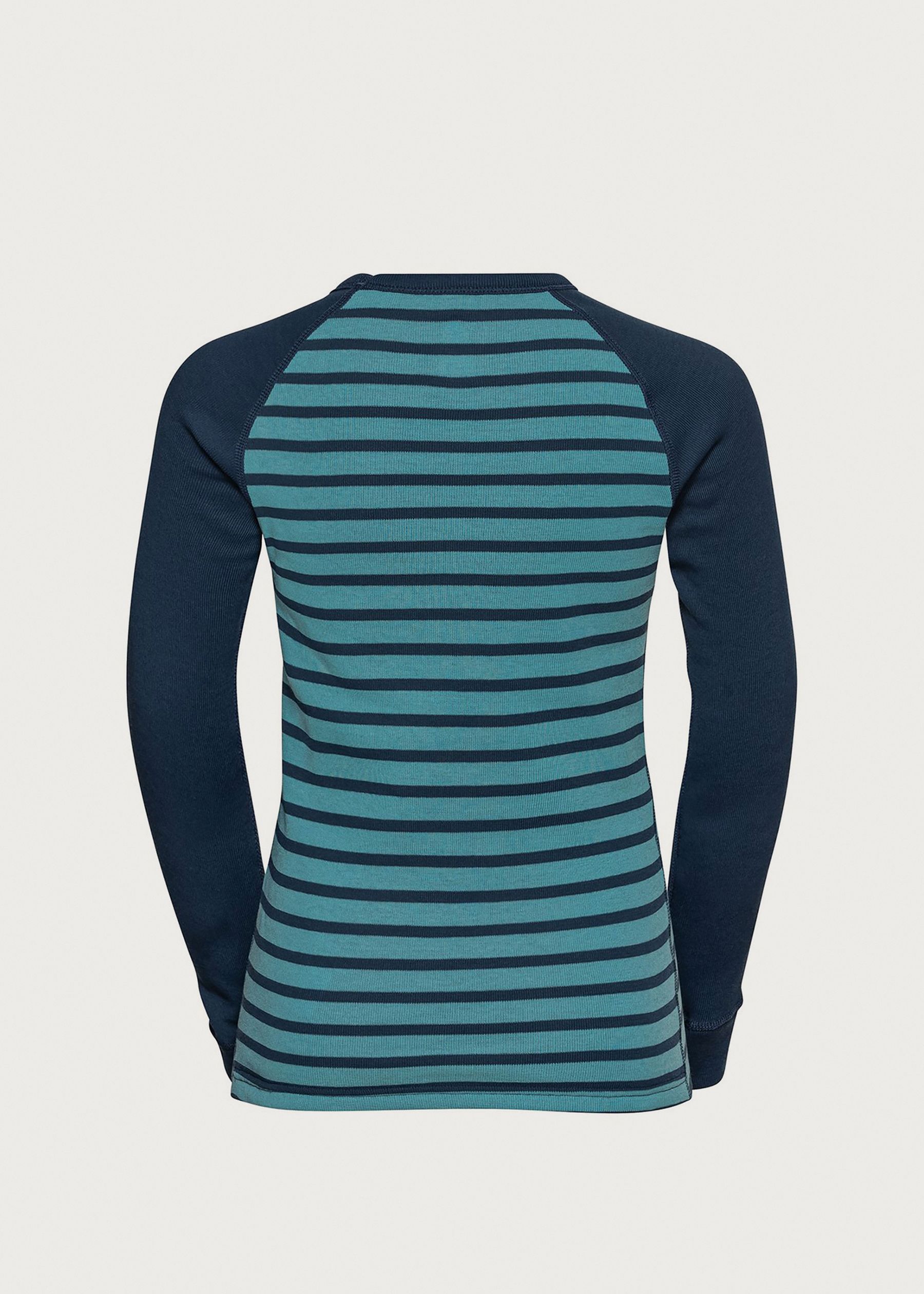 Image - 2 - Active Warm Eco Stripe Kids' Long Sleeve Crew Neck