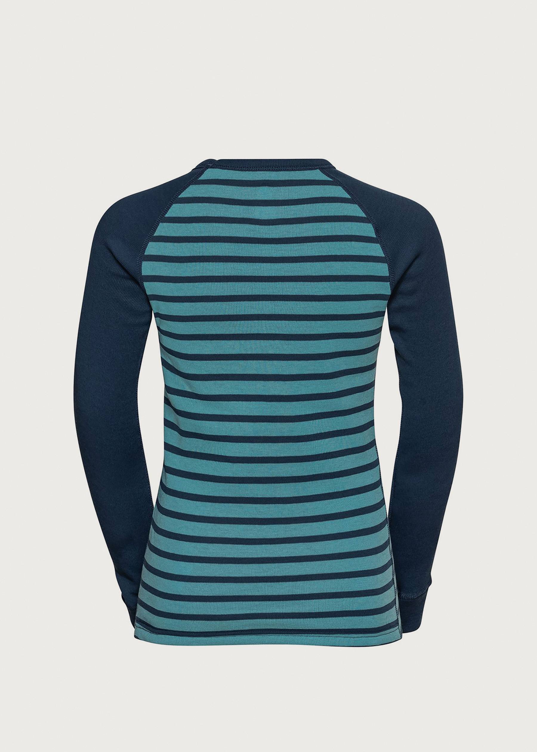Image - 2 - Active Warm Eco Stripe Kids' Long Sleeve Crew Neck