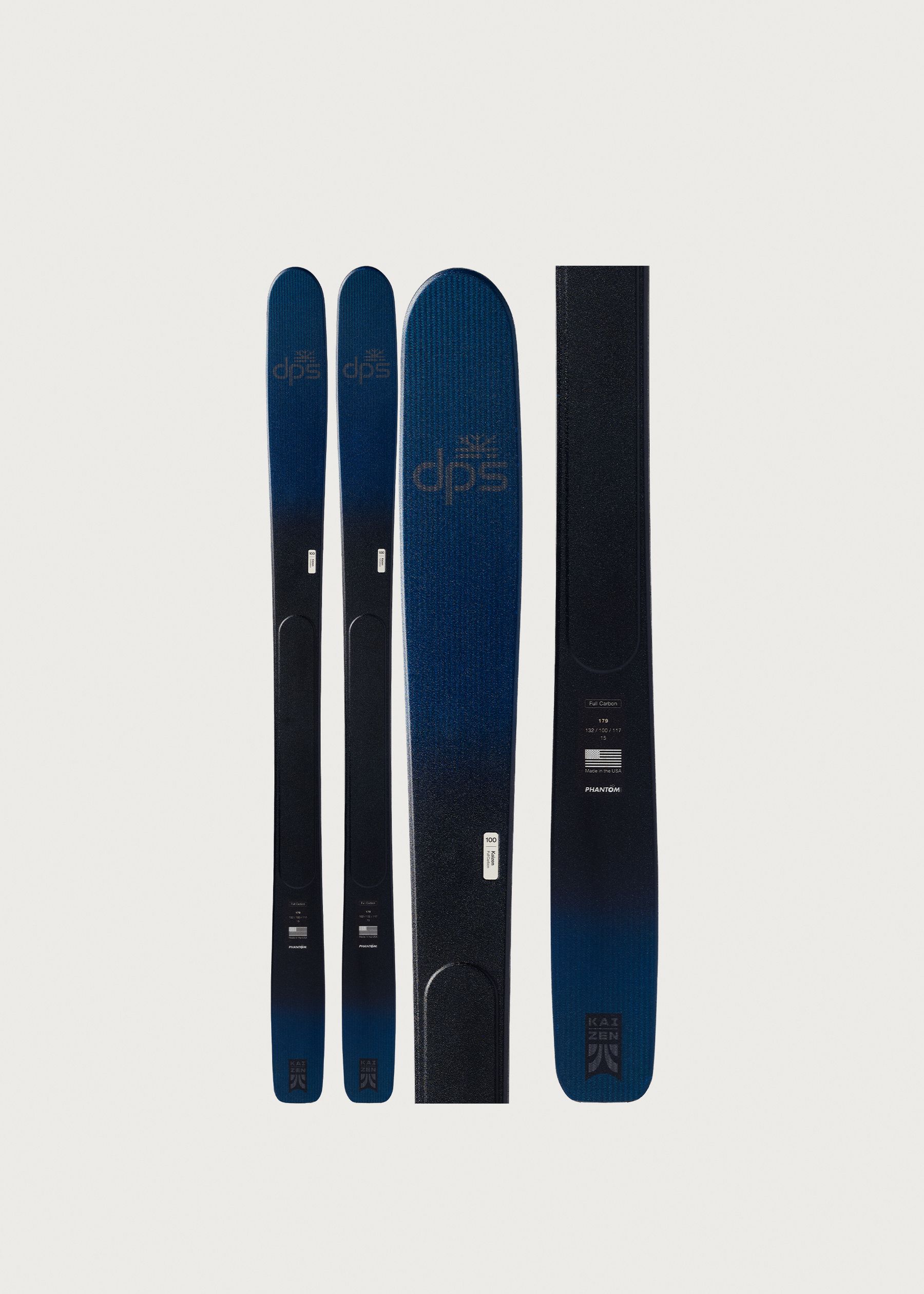 Image - 1 - Kaizen 100 Carbon Reveal Blue Skis
