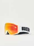 Small Fit Mercury Matte White / Orange Red Revo Goggles