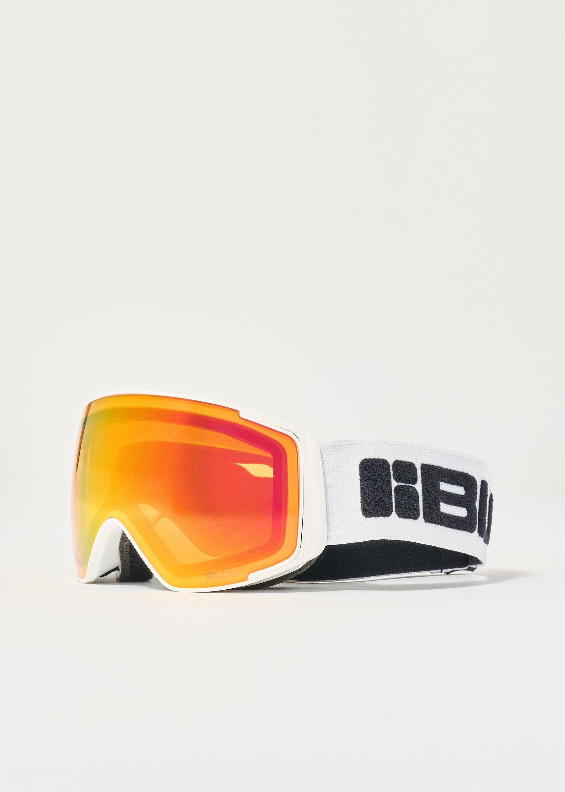 Image - 1 - Small Fit Mercury Matte White / Orange Red Revo Goggles