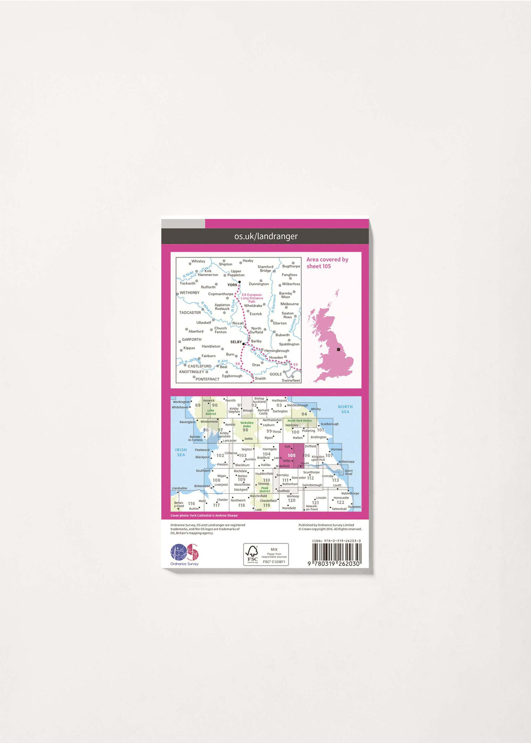 Image - 2 - York & Selby - Landranger 105 Map