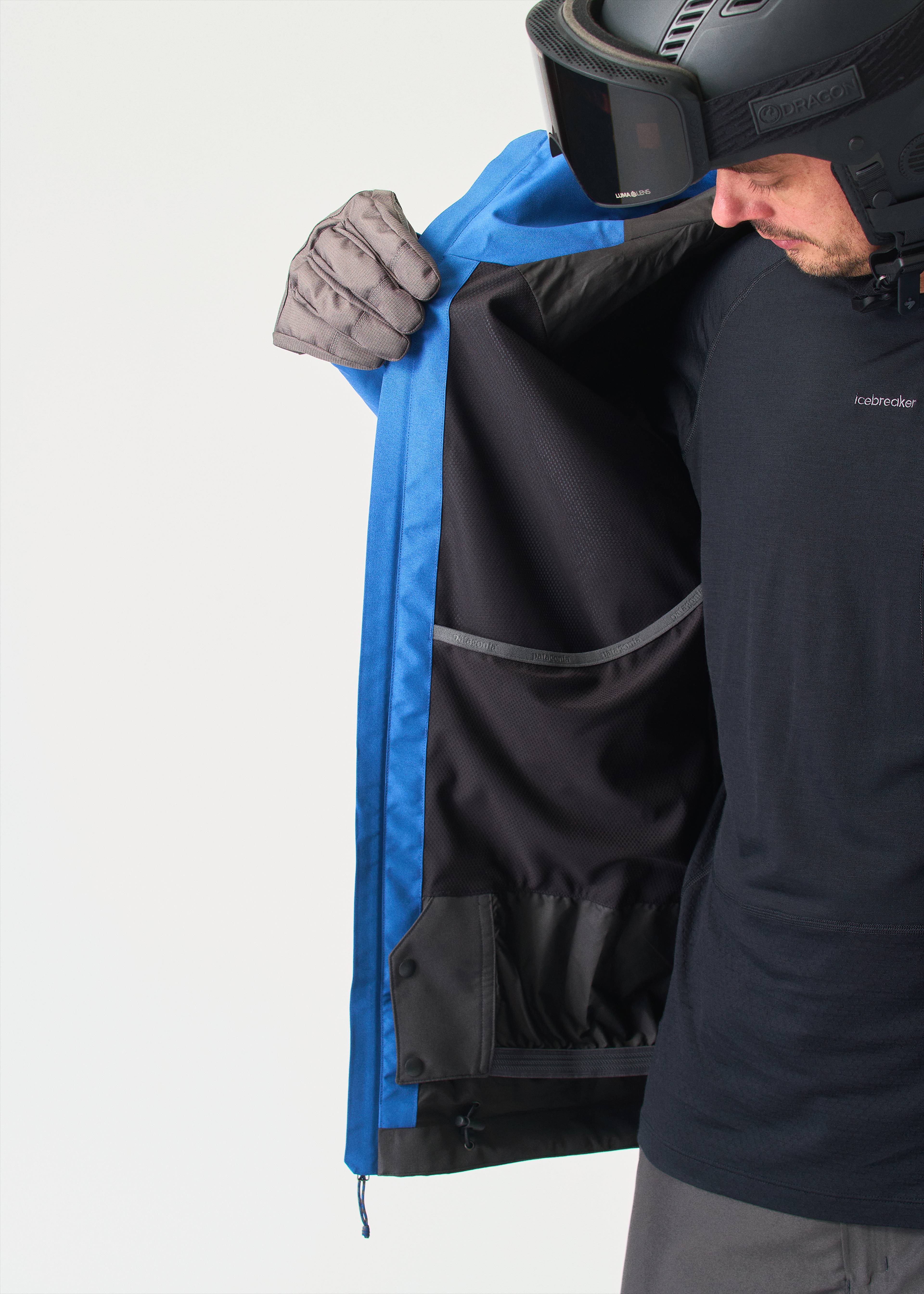 ORIO　patagonia 紺色　スキーウエア powder ball Patagonia Powder Town Jacket