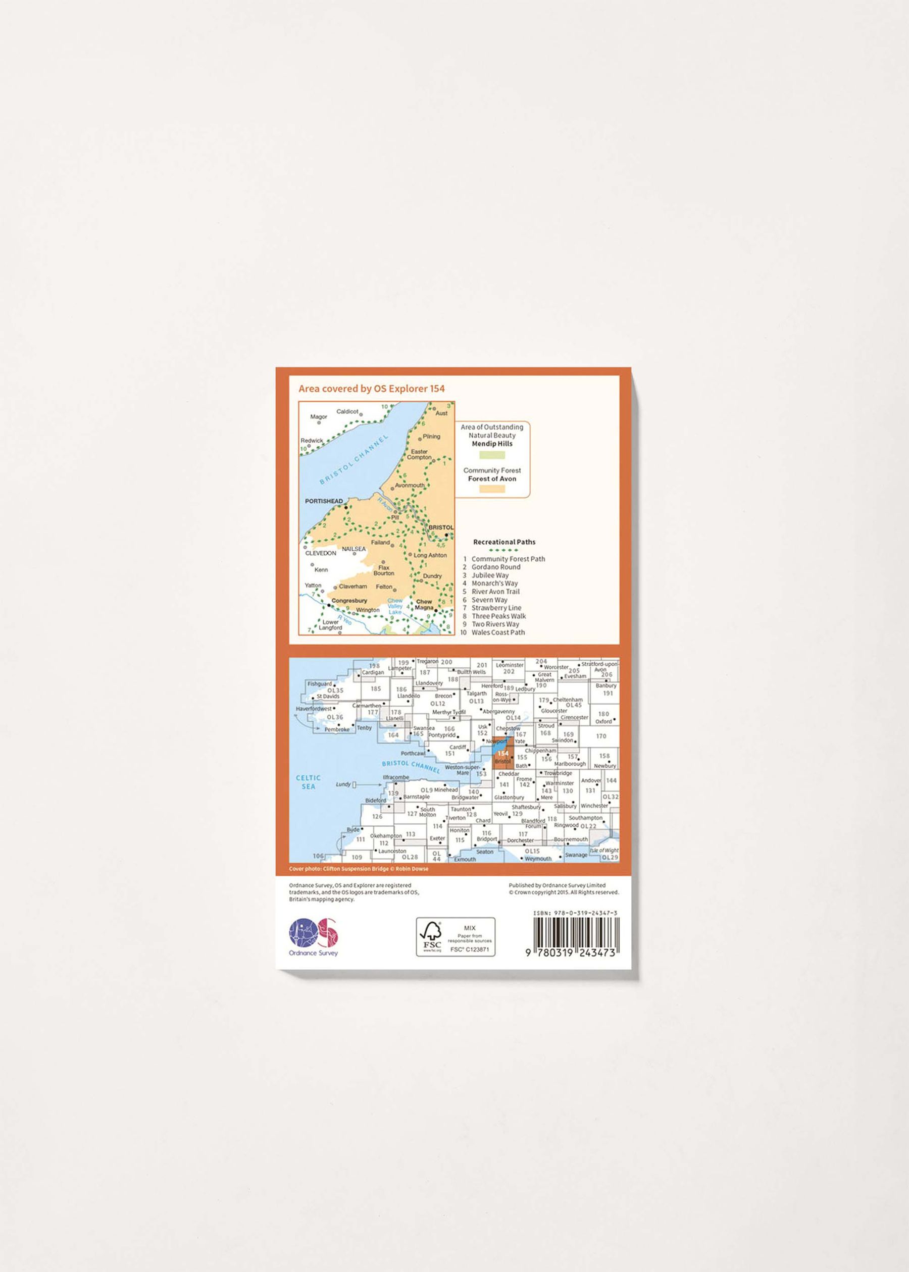Image - 2 - Bristol West & Portishead - OS Explorer 154 Map
