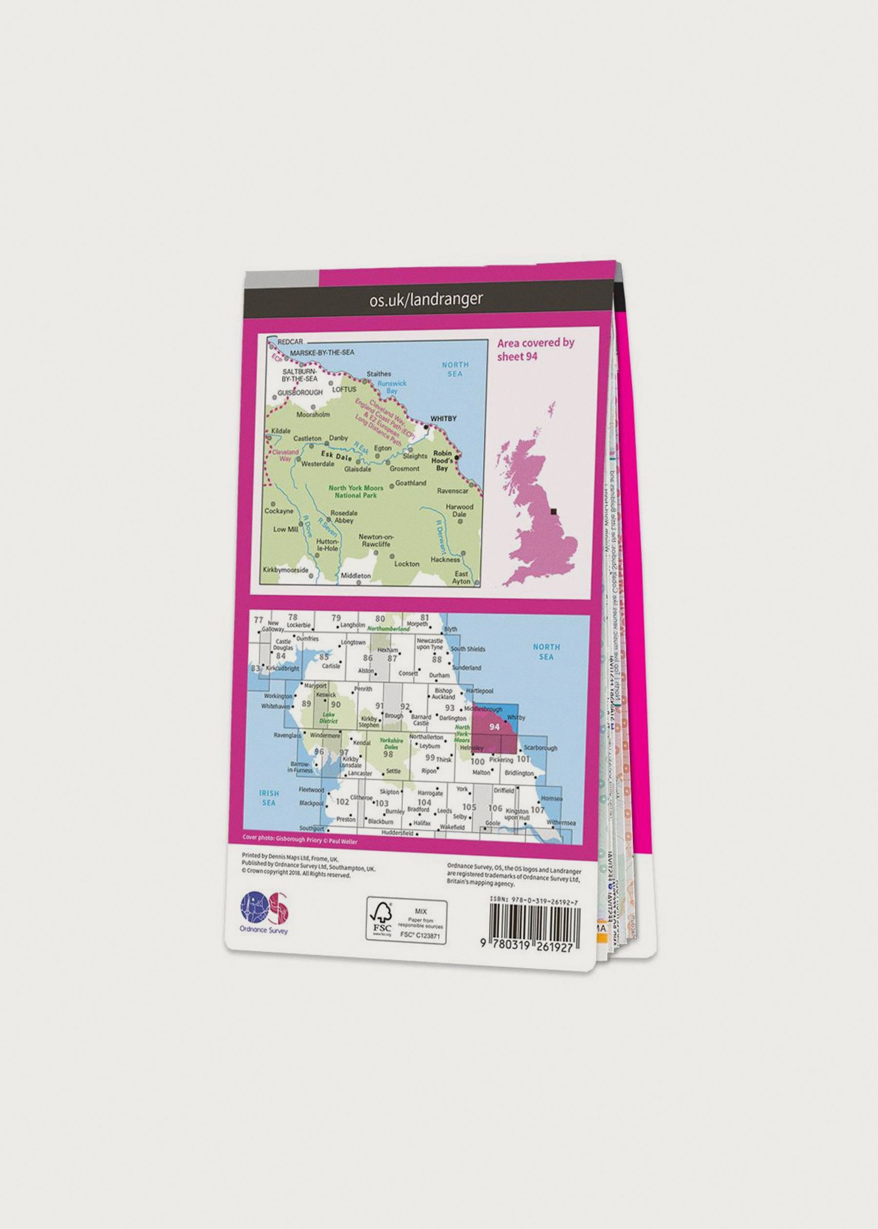 Image - 2 - Whitby, Esk Dale & Robin Hood's Bay - Landranger 94 Map
