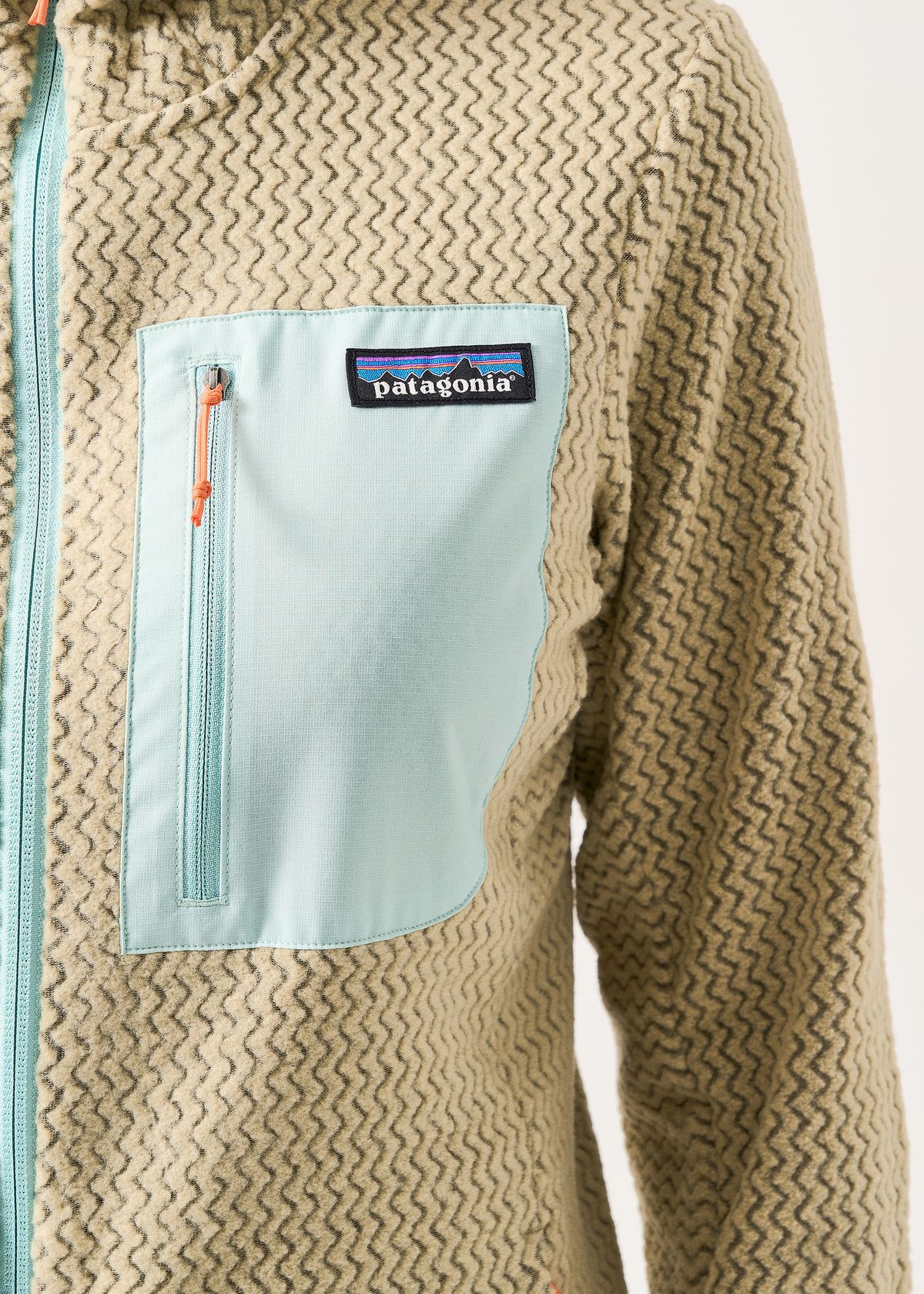 Zipped chest pocket