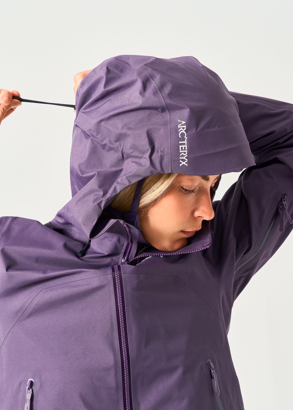 Adjustable helmet-compatible StormHood