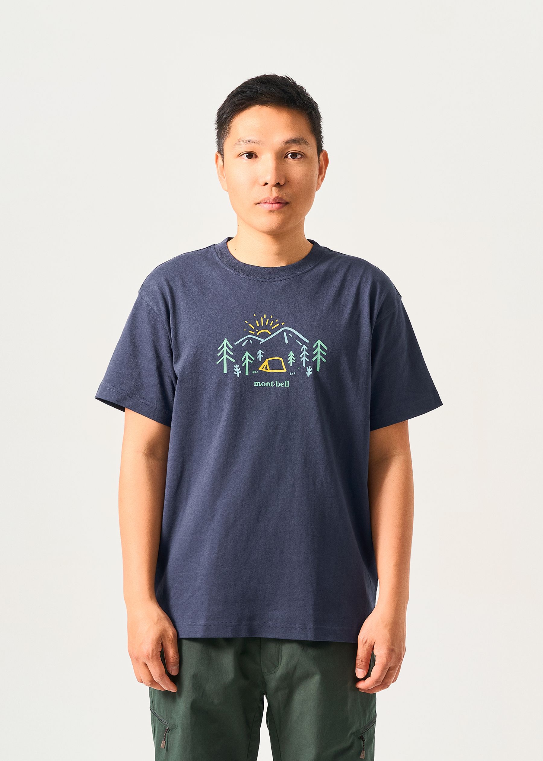 Image - 1 - Pear Skin Cotton Mountain Morning T-Shirt