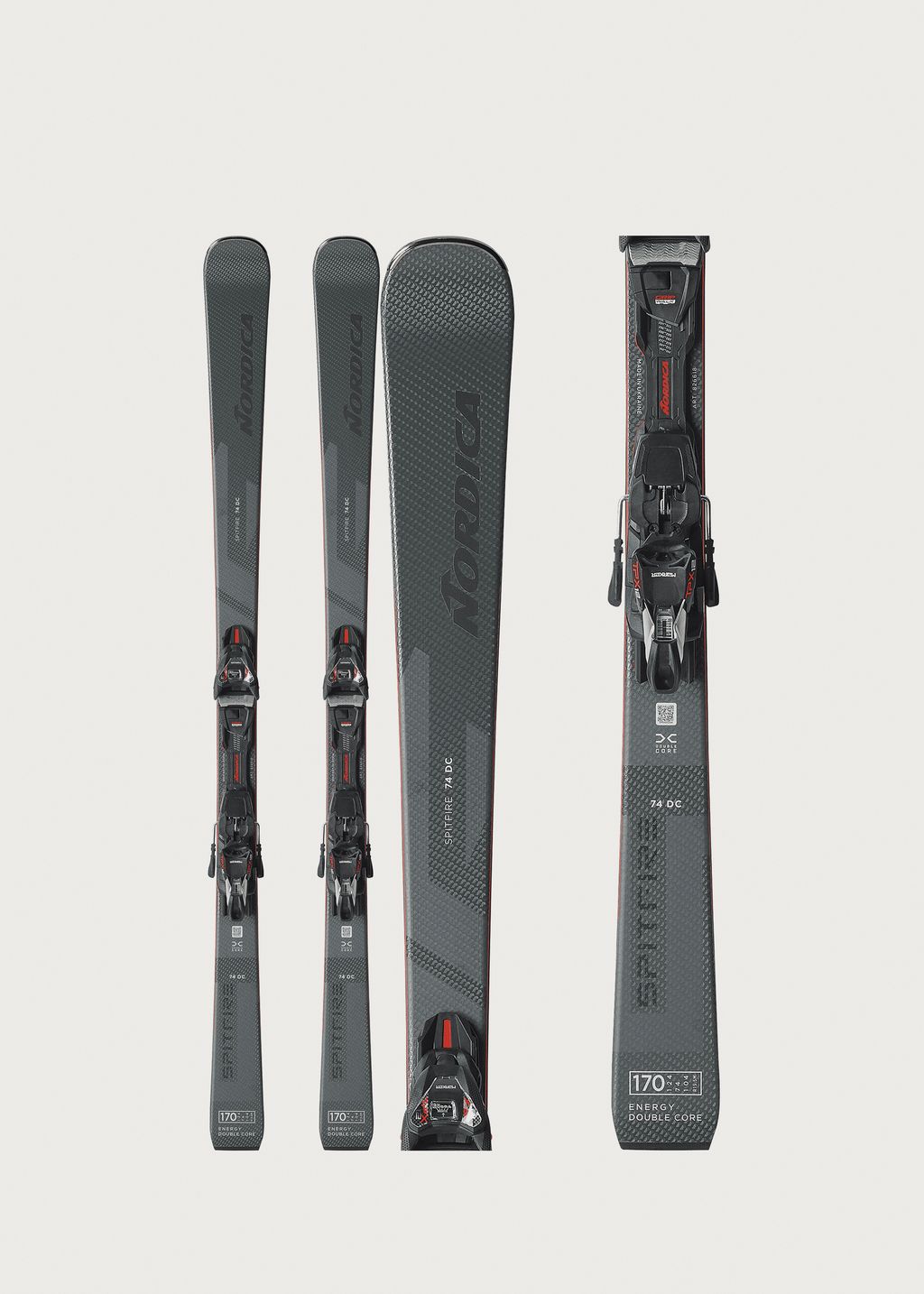 Nordica Spitfire DC 74 FDT Skis + TPX 12 FDT GW Bindings