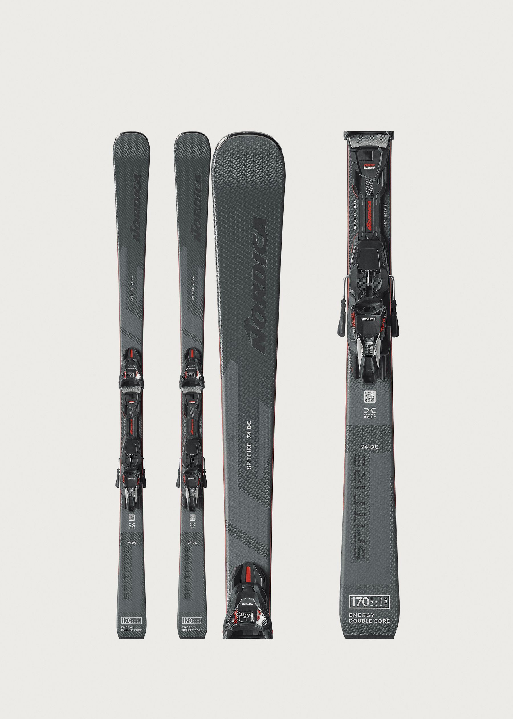 Nordica Spitfire DC 74 FDT Skis + TPX 12 FDT Bindings