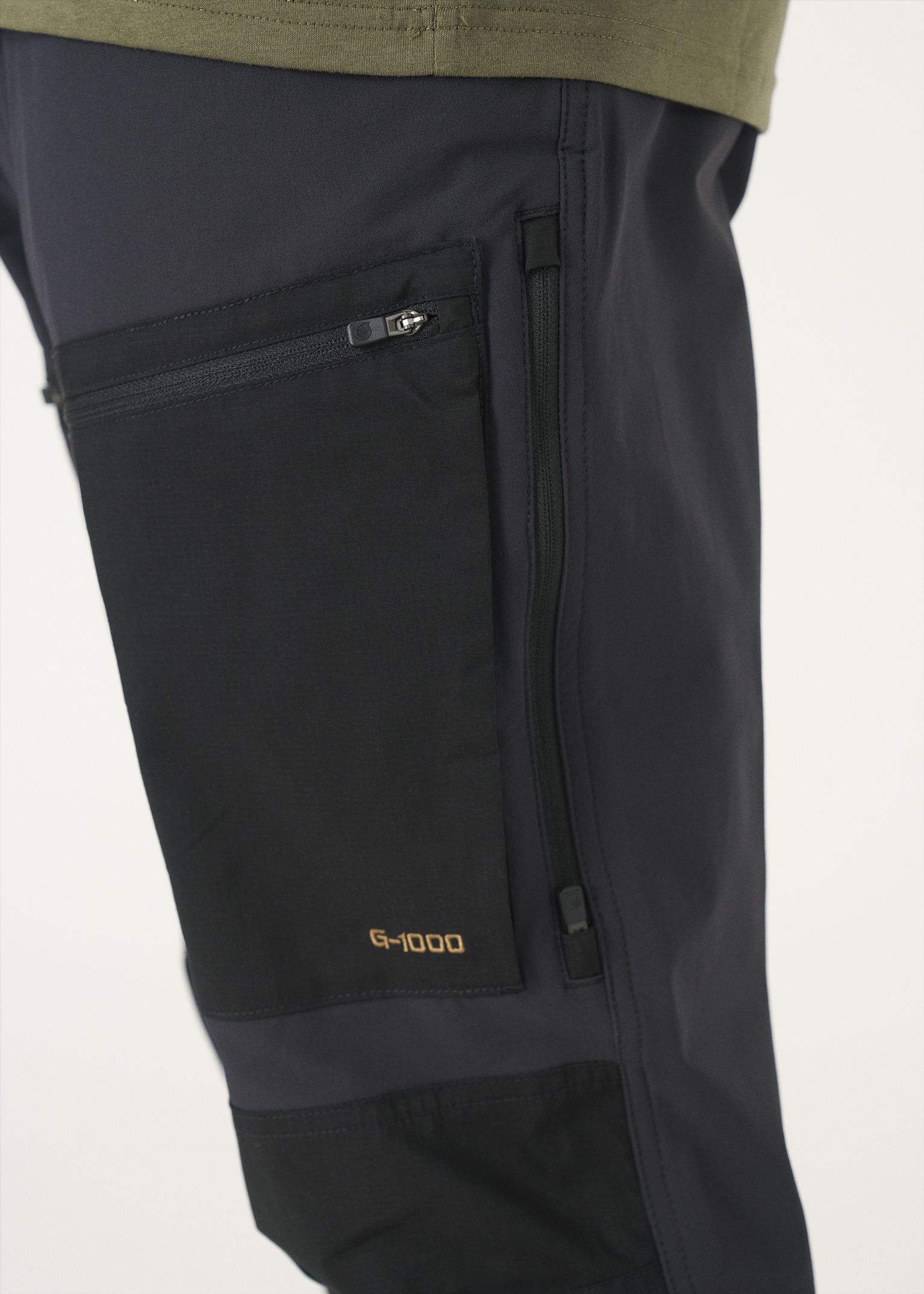  Venting thigh zips
