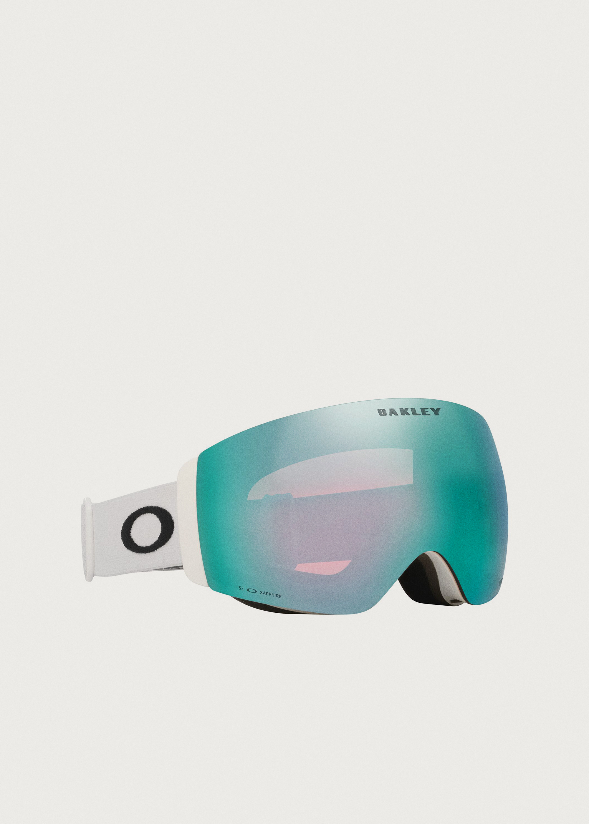 Oakley Flight Deck Pro M Matte White / Prizm Sapphire Iridium Goggles