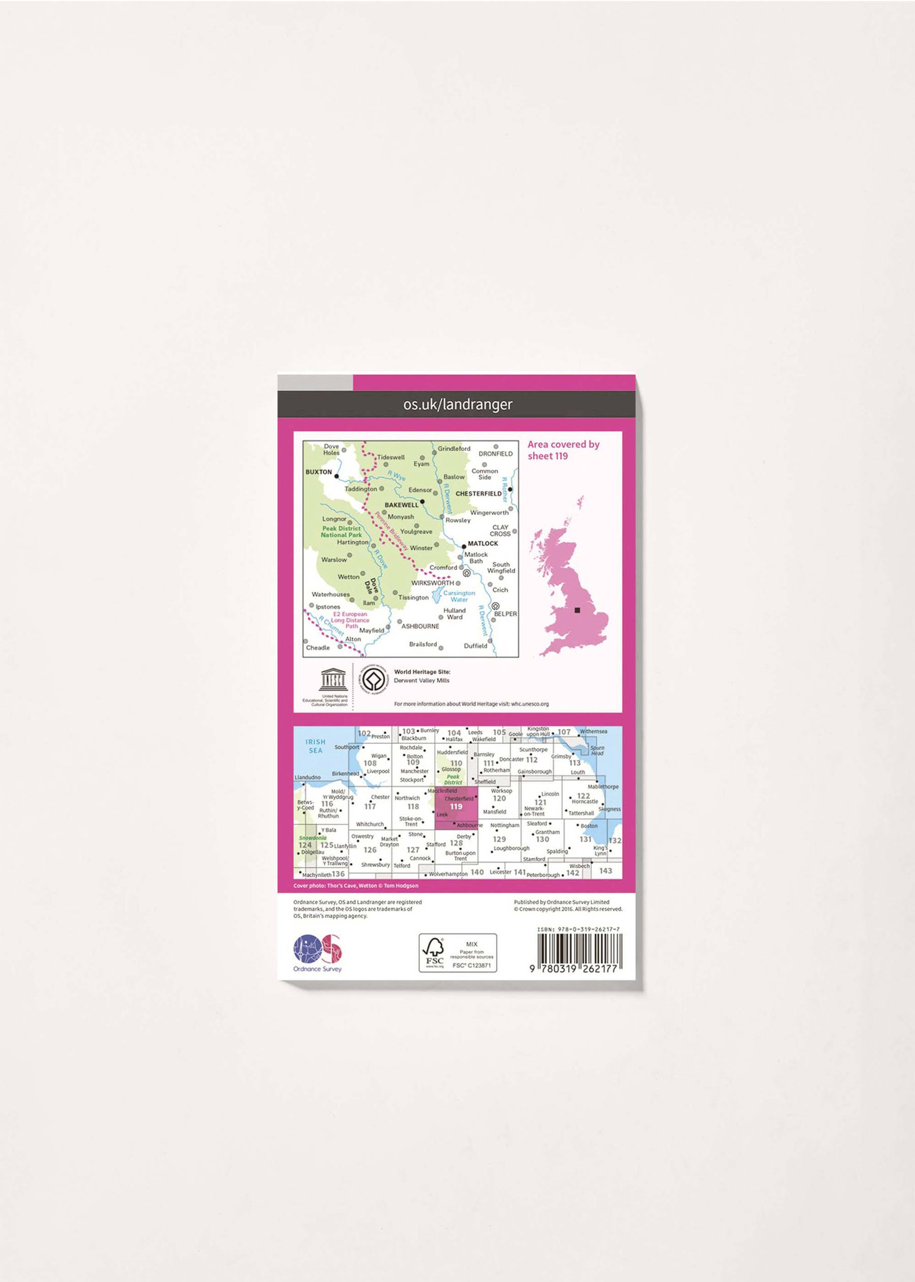 Image - 2 - Buxton, Matlock, Bakewell & Dove Dale - Landranger 119 Map