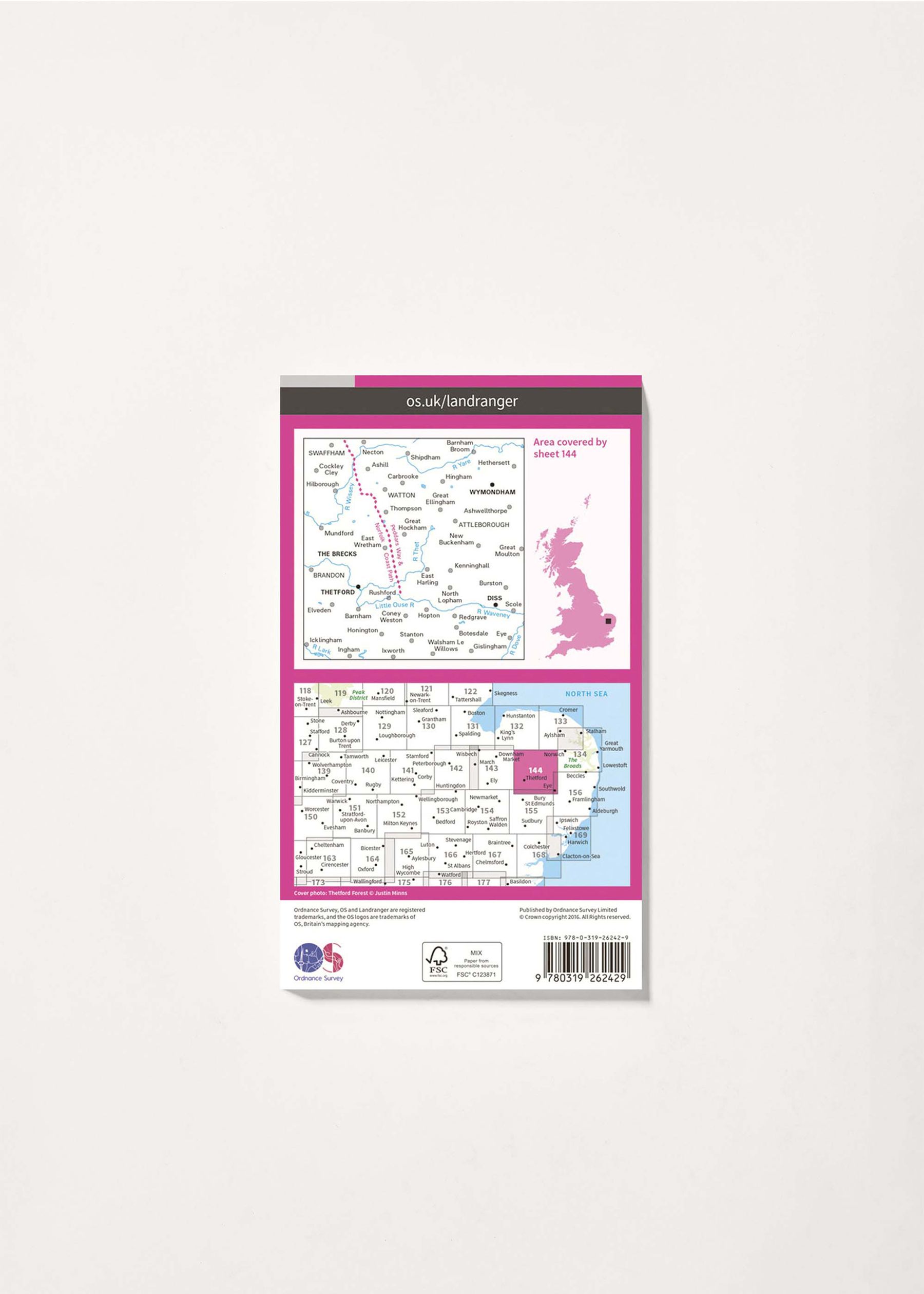 Image - 2 - Thetford, Diss, Breckland & Wymondham - Landranger 144 Map