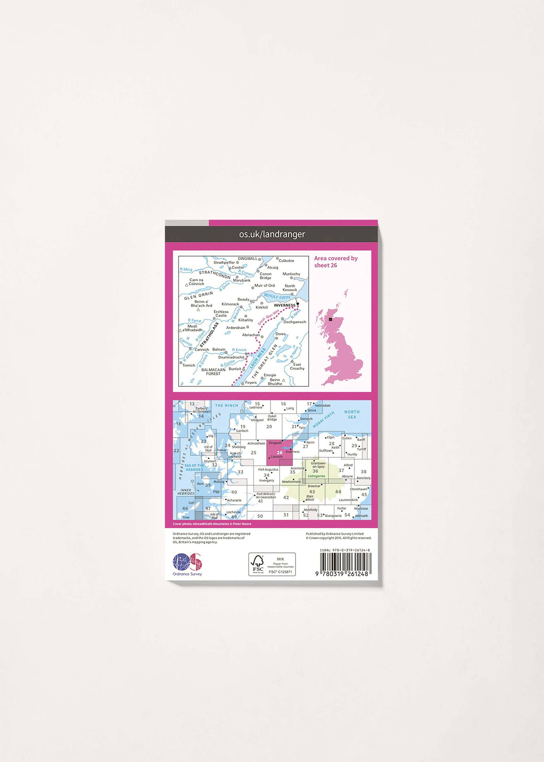 Image - 2 - Inverness & Loch Ness, Strathglass - Landranger 26 Map