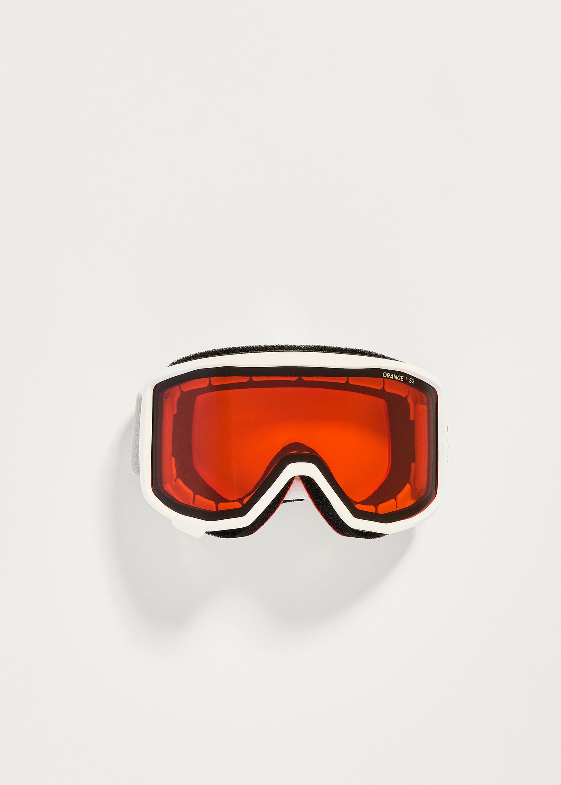 Image - 2 - Count JR Cylindrical White/Light Grey / Orange Goggles