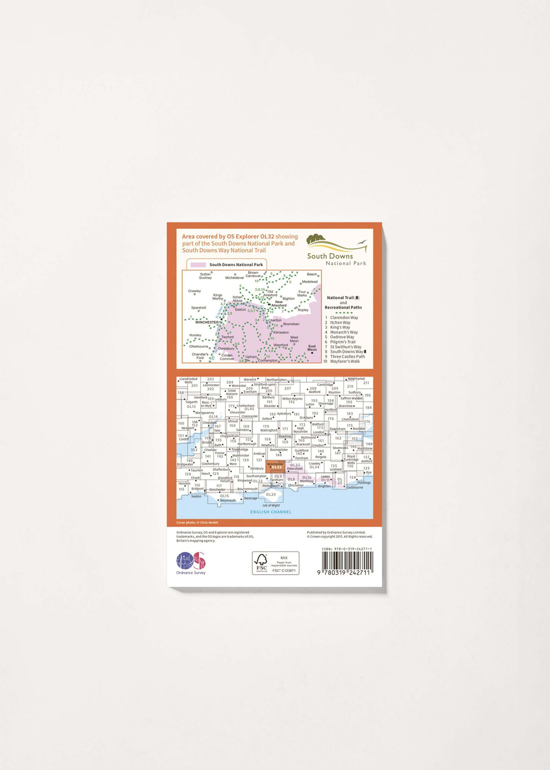 Image - 2 - Winchester, New Alresford & East Meon - OS Explorer OL32 Map