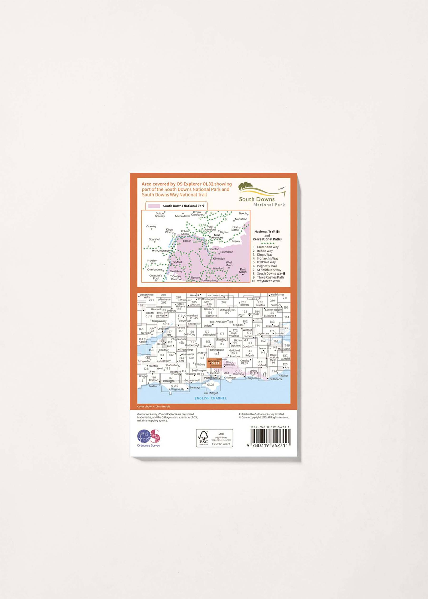 Image - 2 - Winchester, New Alresford & East Meon - OS Explorer OL32 Map