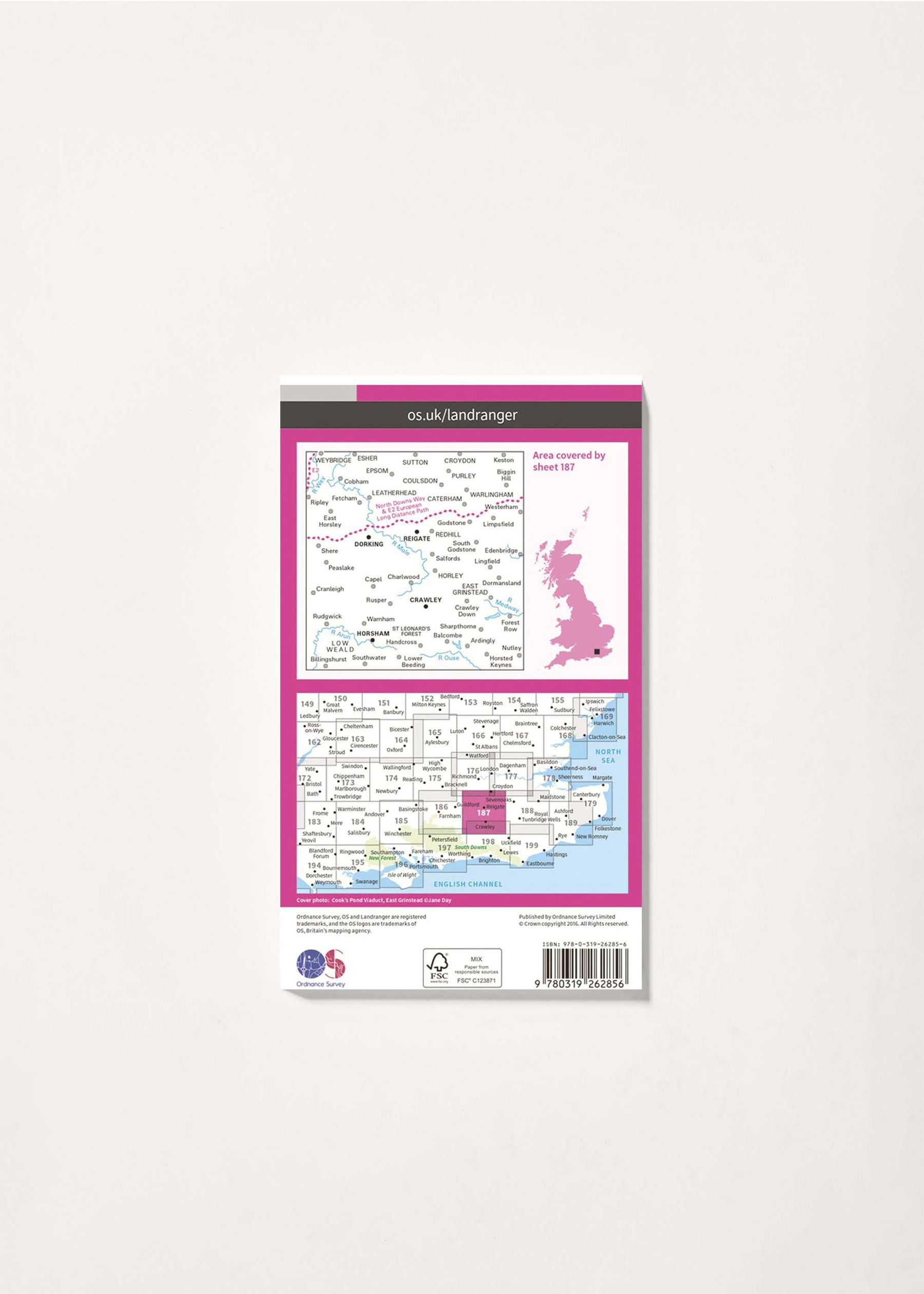 Image - 2 - Dorking & Reigate, Crawley & Horsham - Landranger 187 Map