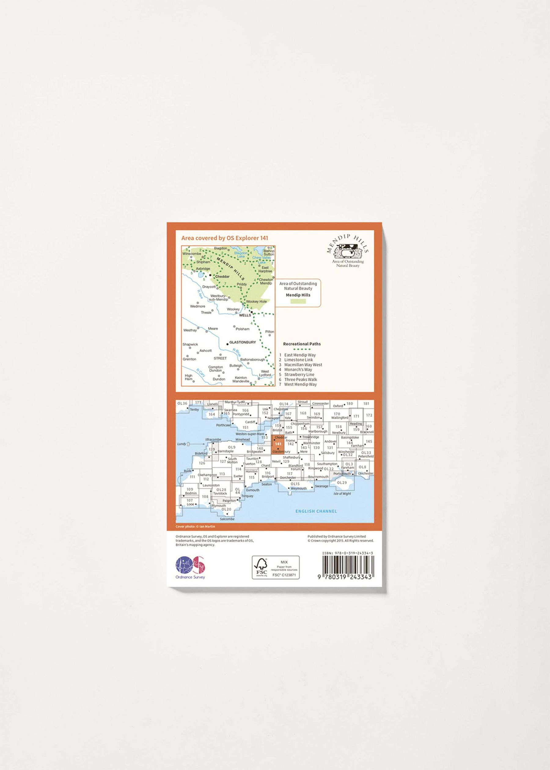 Image - 2 - Cheddar Gorge & Mendip Hills West - OS Explorer 141 Map