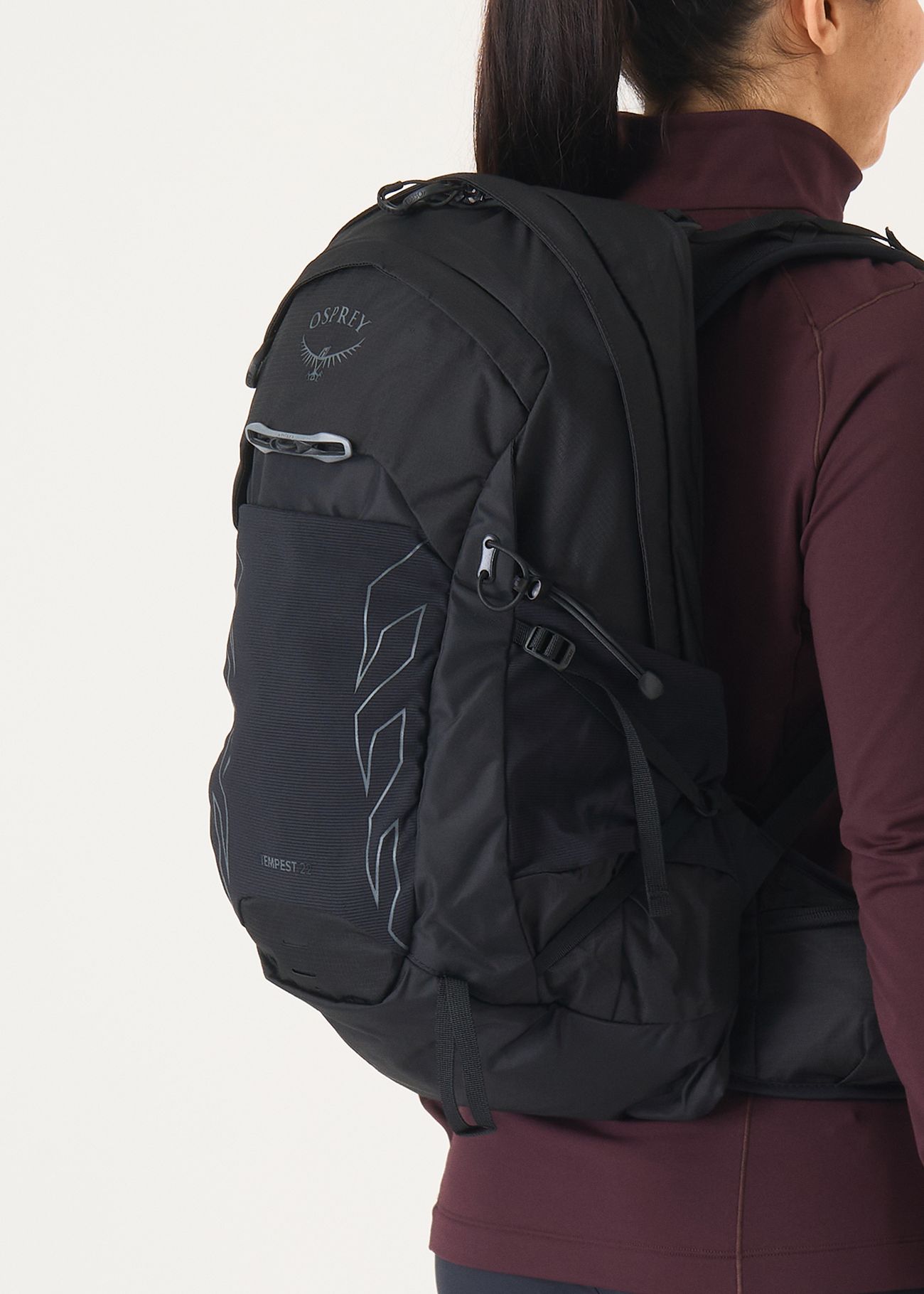 Osprey Tempest 34L Women's Hiking Backpack - Stealth Black With Hipbelt